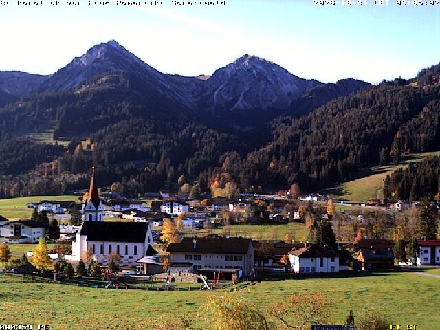 Archived image Webcam Schattwald: Vacation rental Haus Romantika