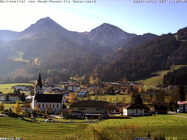 Archived image Webcam Schattwald: Vacation rental Haus Romantika