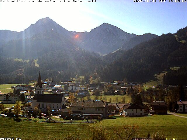 Archived image Webcam Schattwald: Vacation rental Haus Romantika