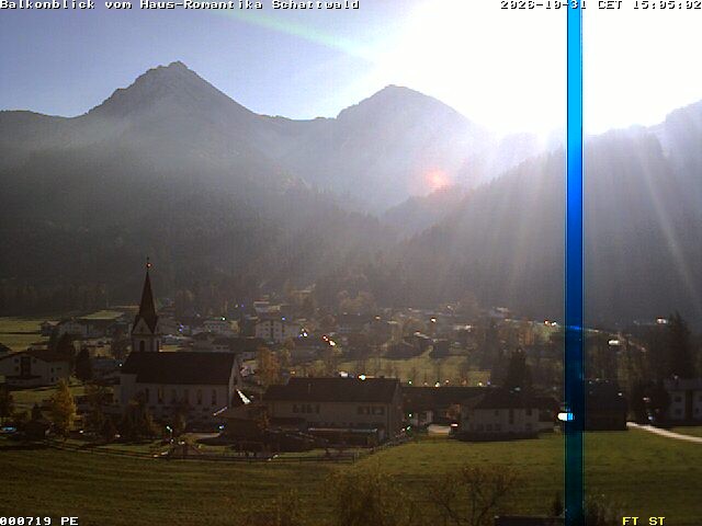 Archived image Webcam Schattwald: Vacation rental Haus Romantika