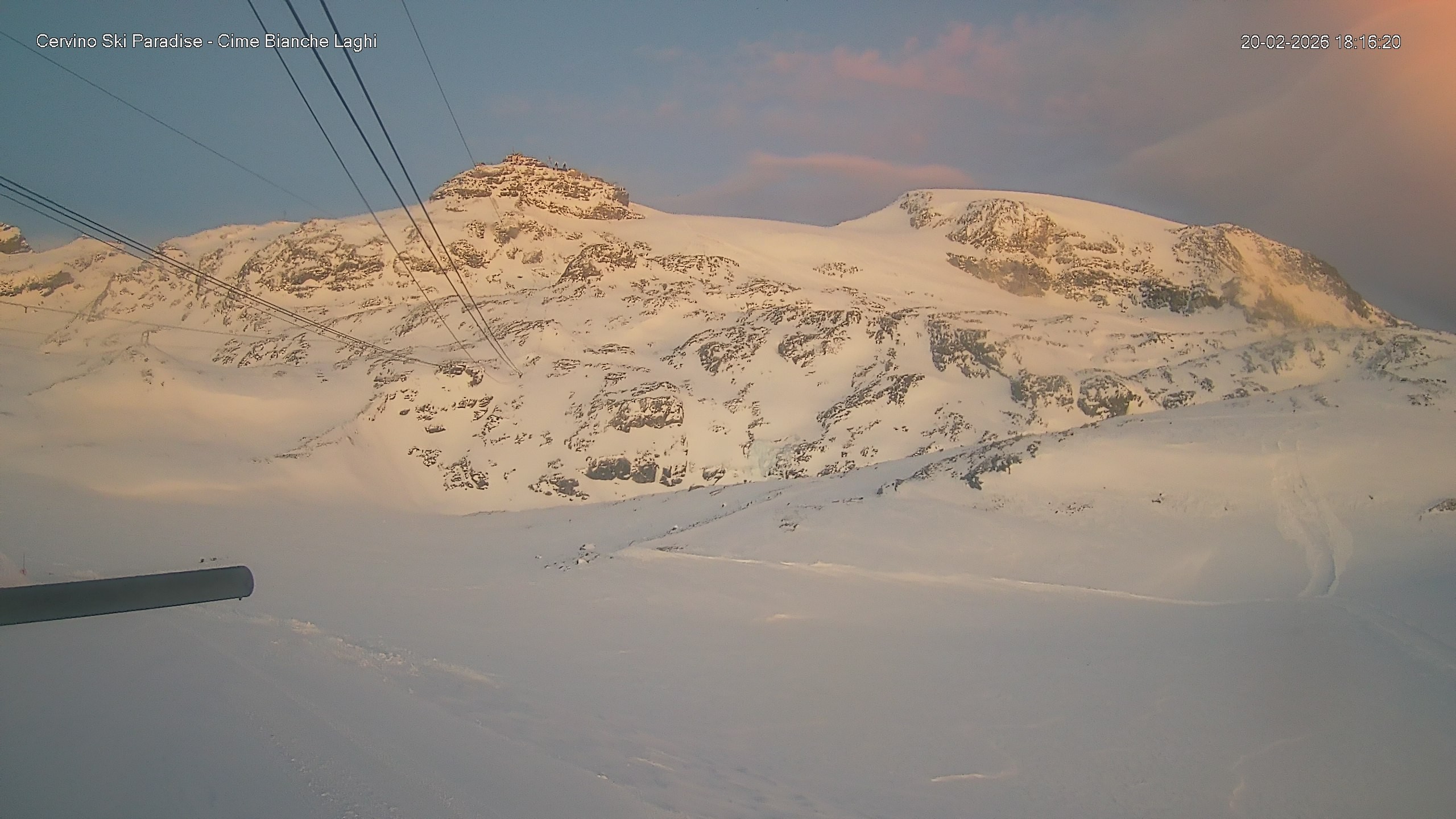Archiv Foto Webcam Cervinia - Cime Bianche Laghi