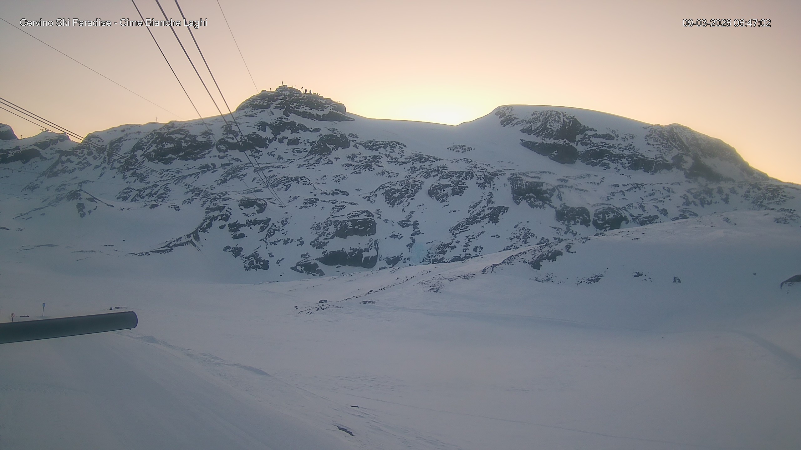 Archiv Foto Webcam Cervinia - Cime Bianche Laghi