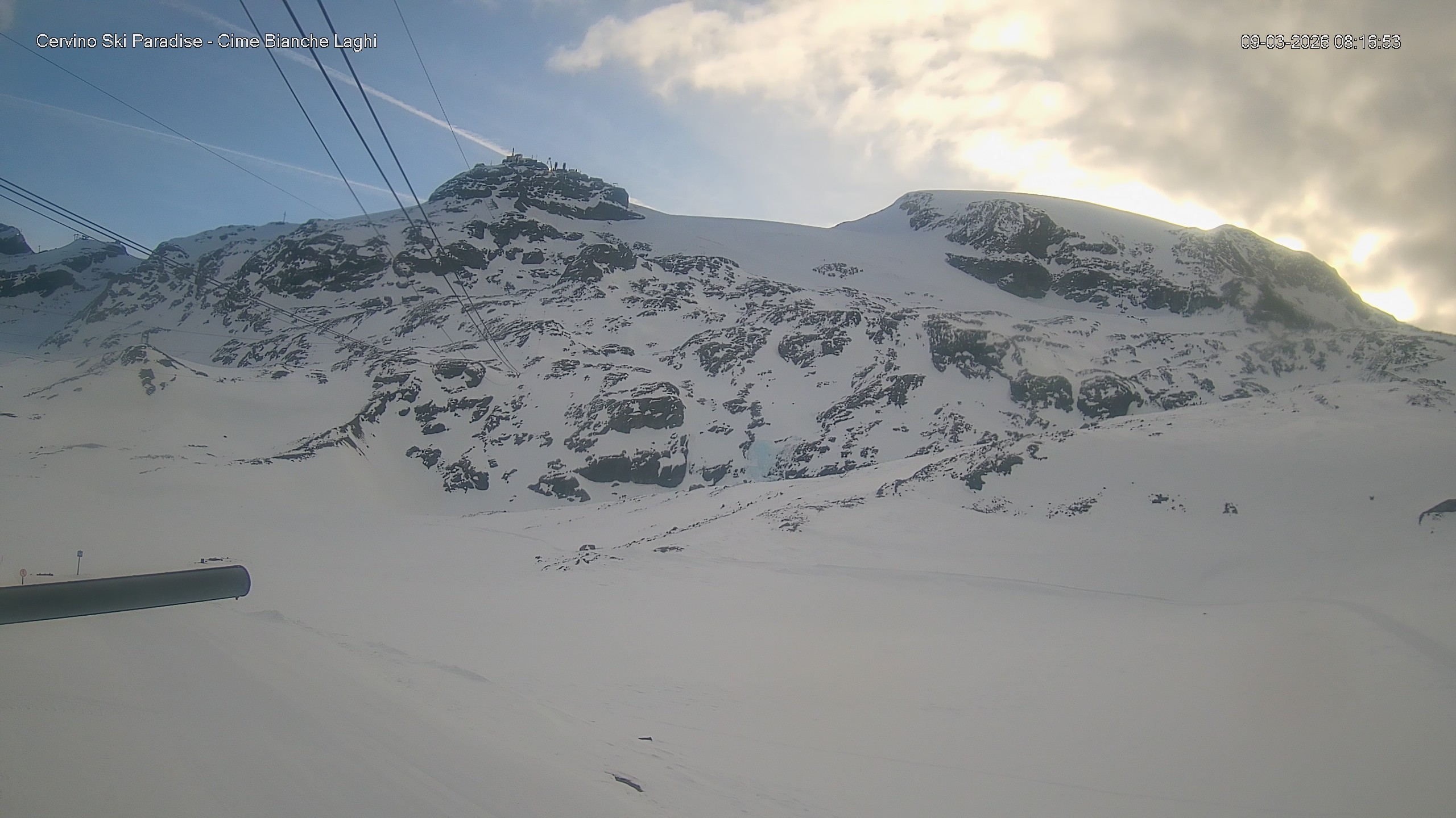 Archiv Foto Webcam Cervinia - Cime Bianche Laghi
