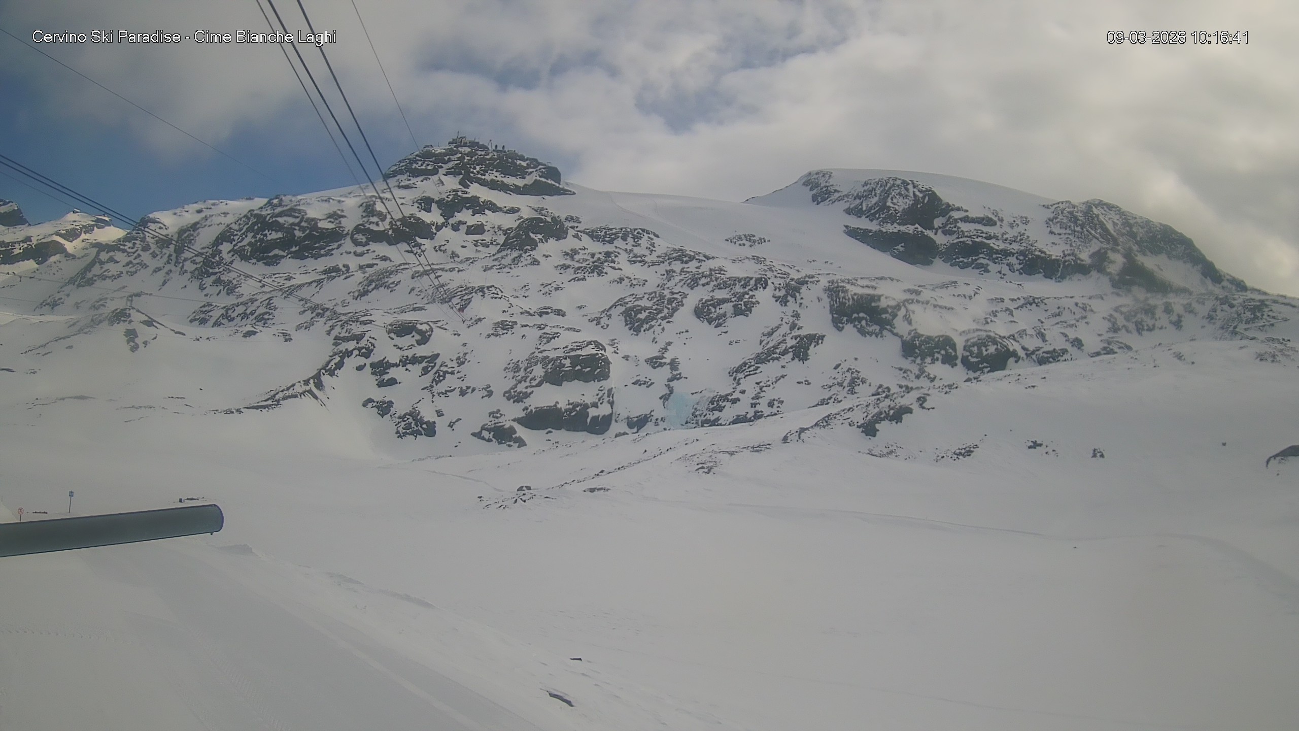 Archiv Foto Webcam Cervinia - Cime Bianche Laghi