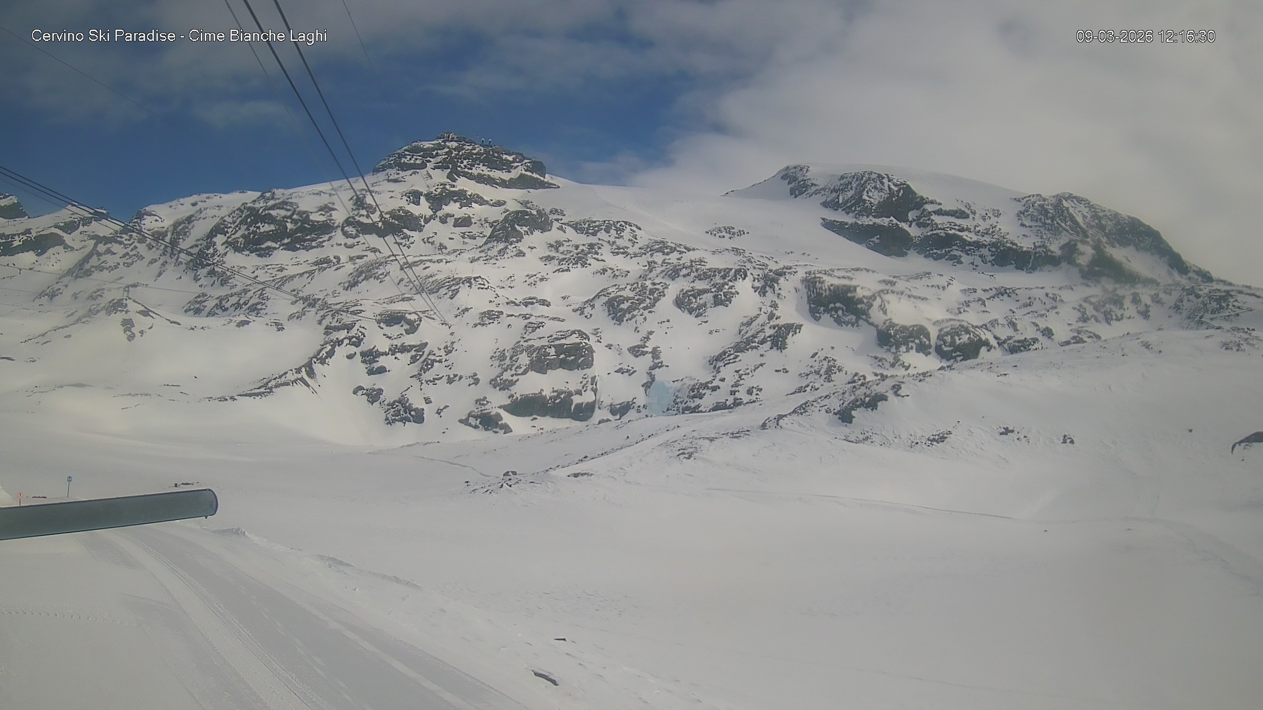 Archiv Foto Webcam Cervinia - Cime Bianche Laghi