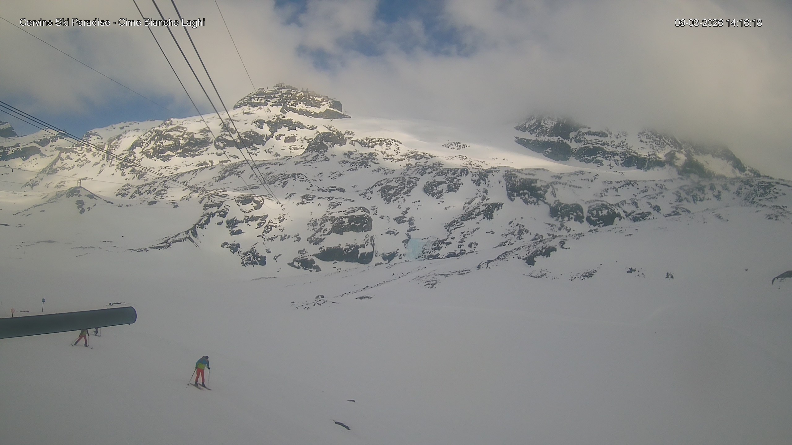 Archiv Foto Webcam Cervinia - Cime Bianche Laghi