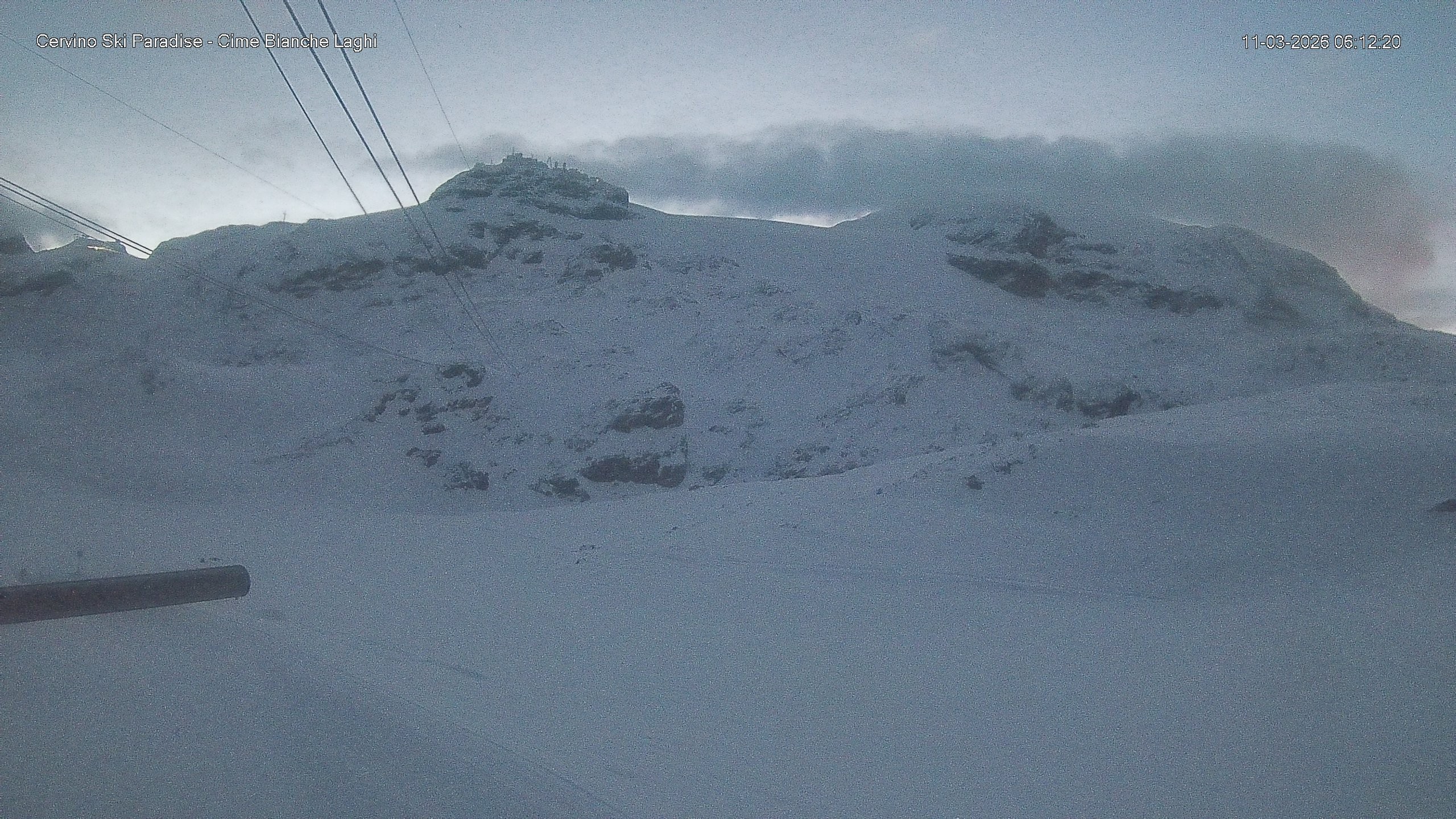Archiv Foto Webcam Cervinia - Cime Bianche Laghi