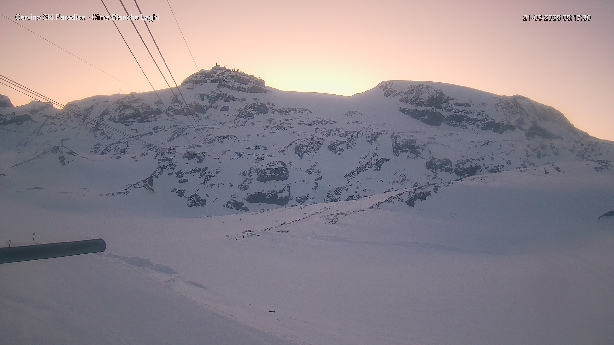 Archiv Foto Webcam Cervinia - Cime Bianche Laghi