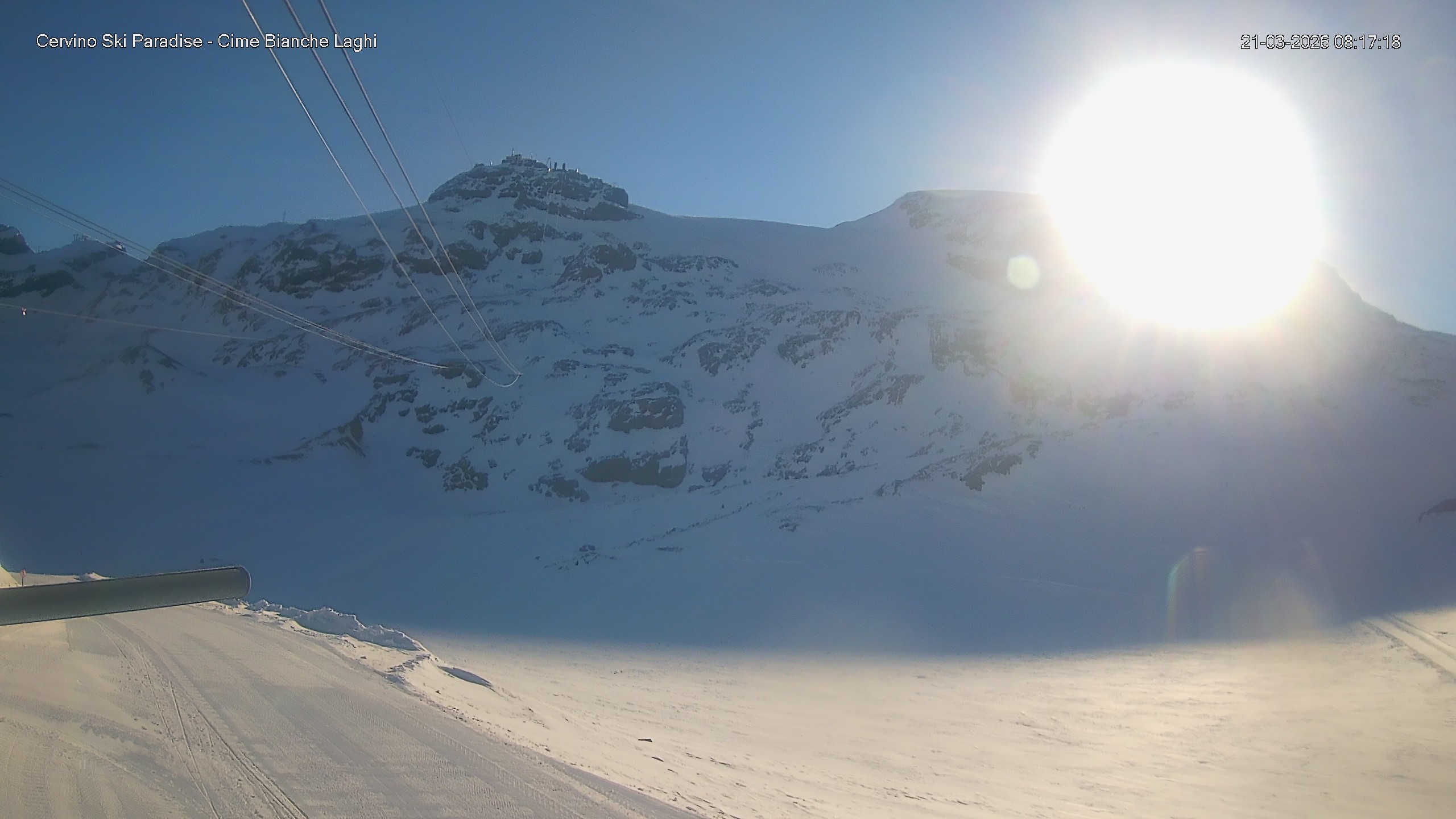 Archiv Foto Webcam Cervinia - Cime Bianche Laghi