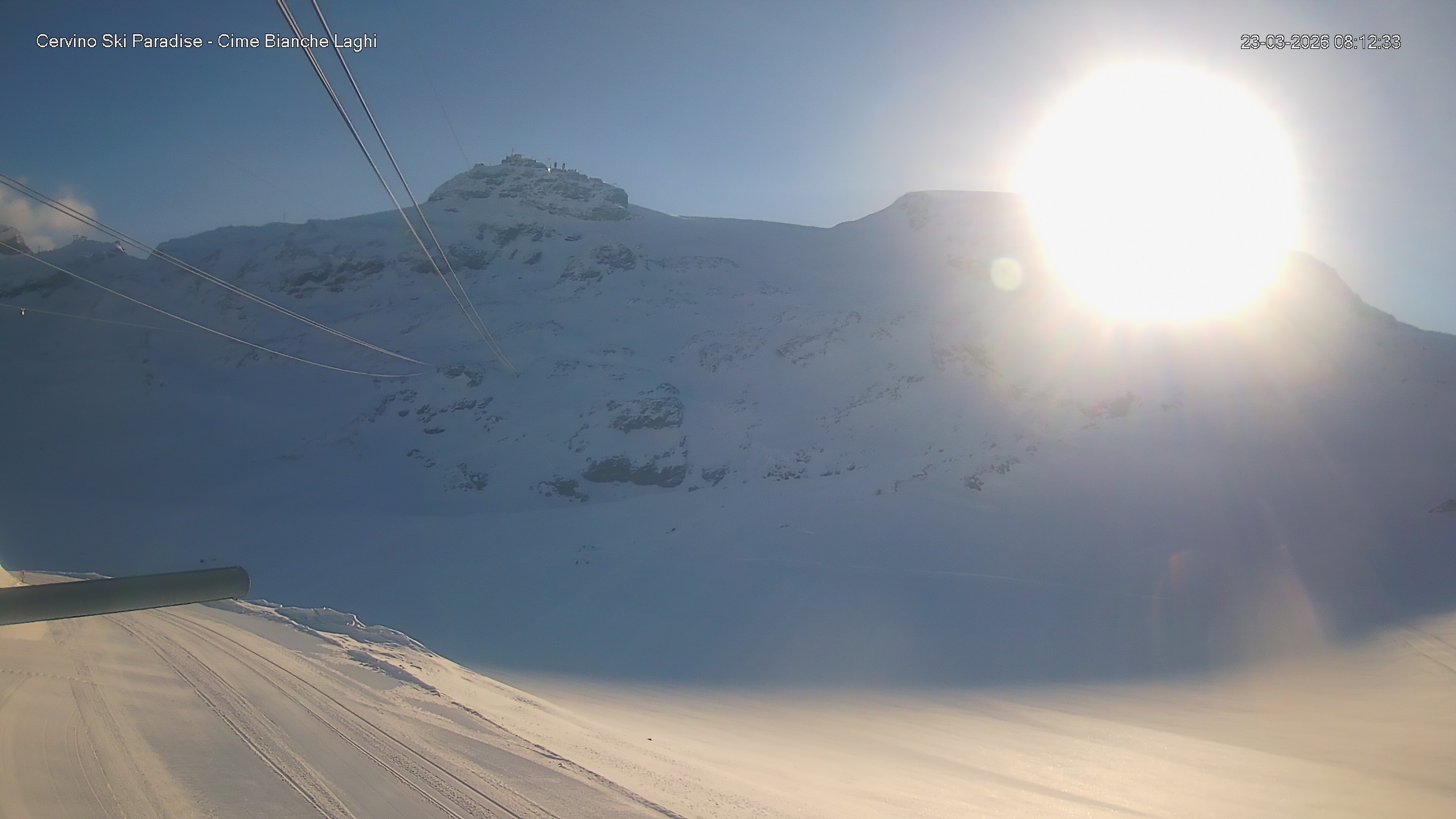 Archiv Foto Webcam Cervinia - Cime Bianche Laghi
