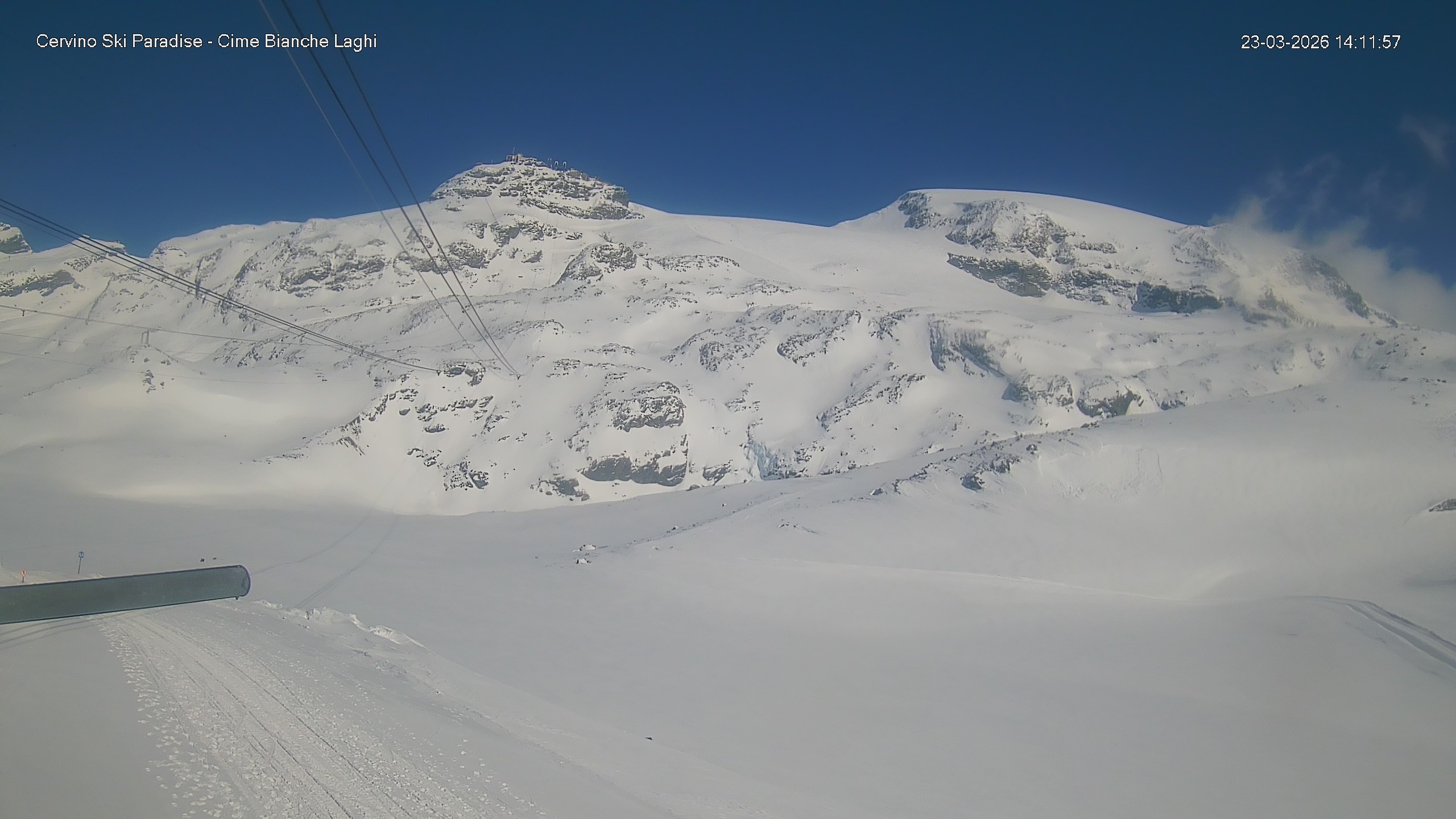 Archiv Foto Webcam Cervinia - Cime Bianche Laghi