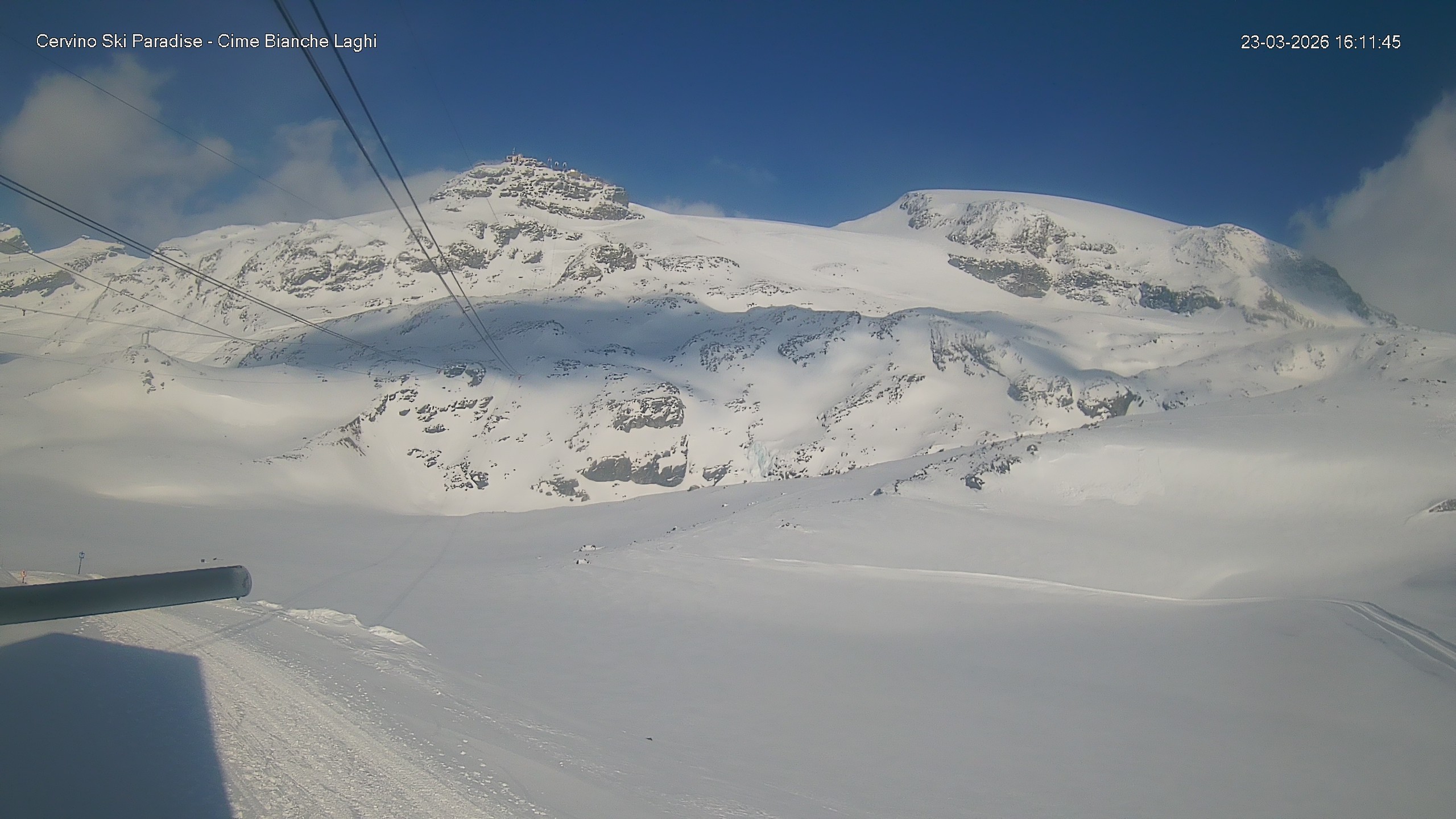 Archiv Foto Webcam Cervinia - Cime Bianche Laghi
