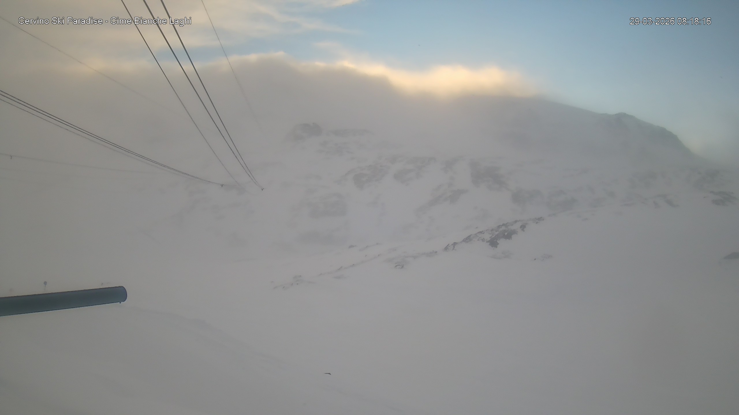 Archiv Foto Webcam Cervinia - Cime Bianche Laghi