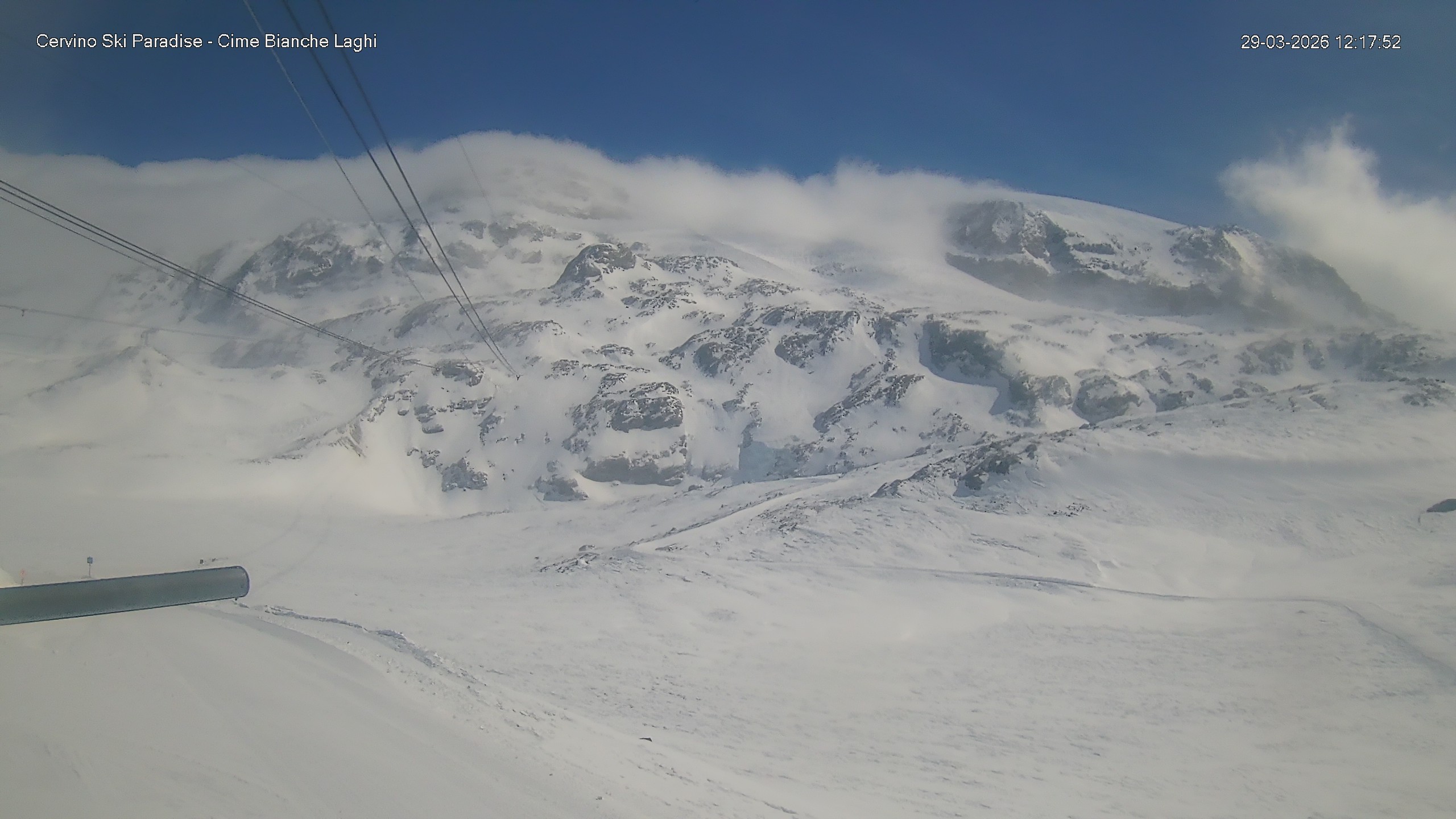 Archiv Foto Webcam Cervinia - Cime Bianche Laghi