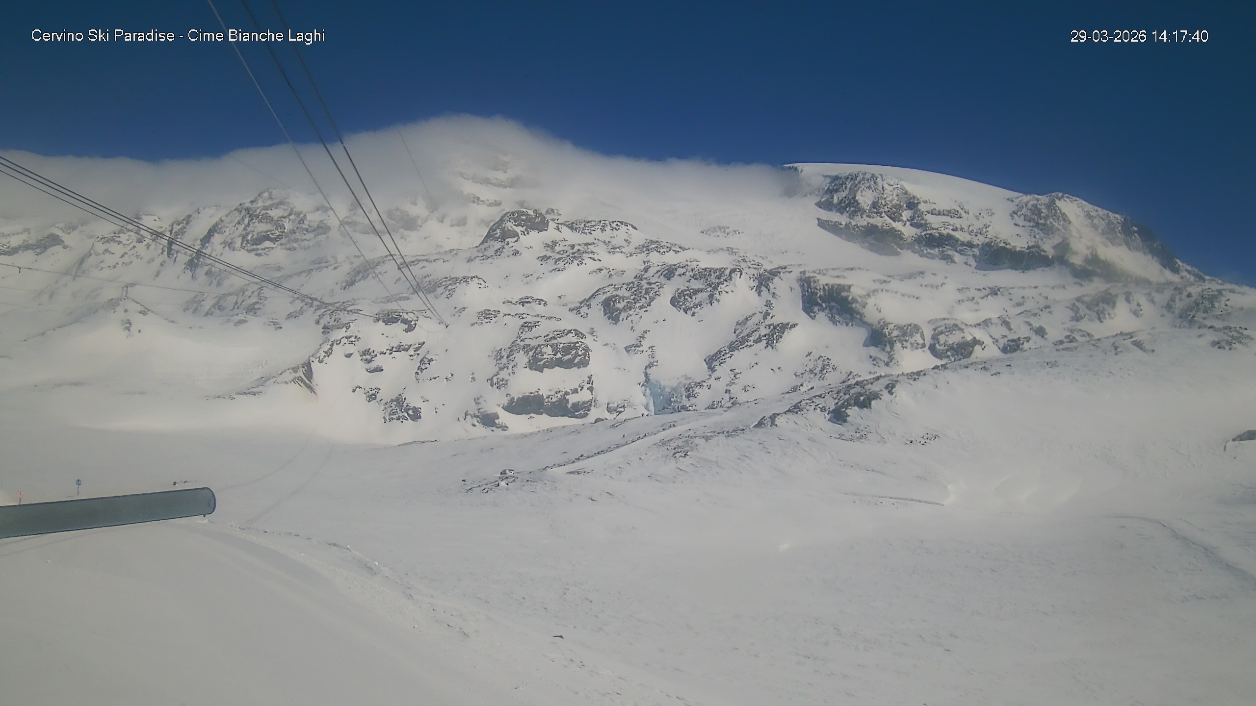 Archiv Foto Webcam Cervinia - Cime Bianche Laghi