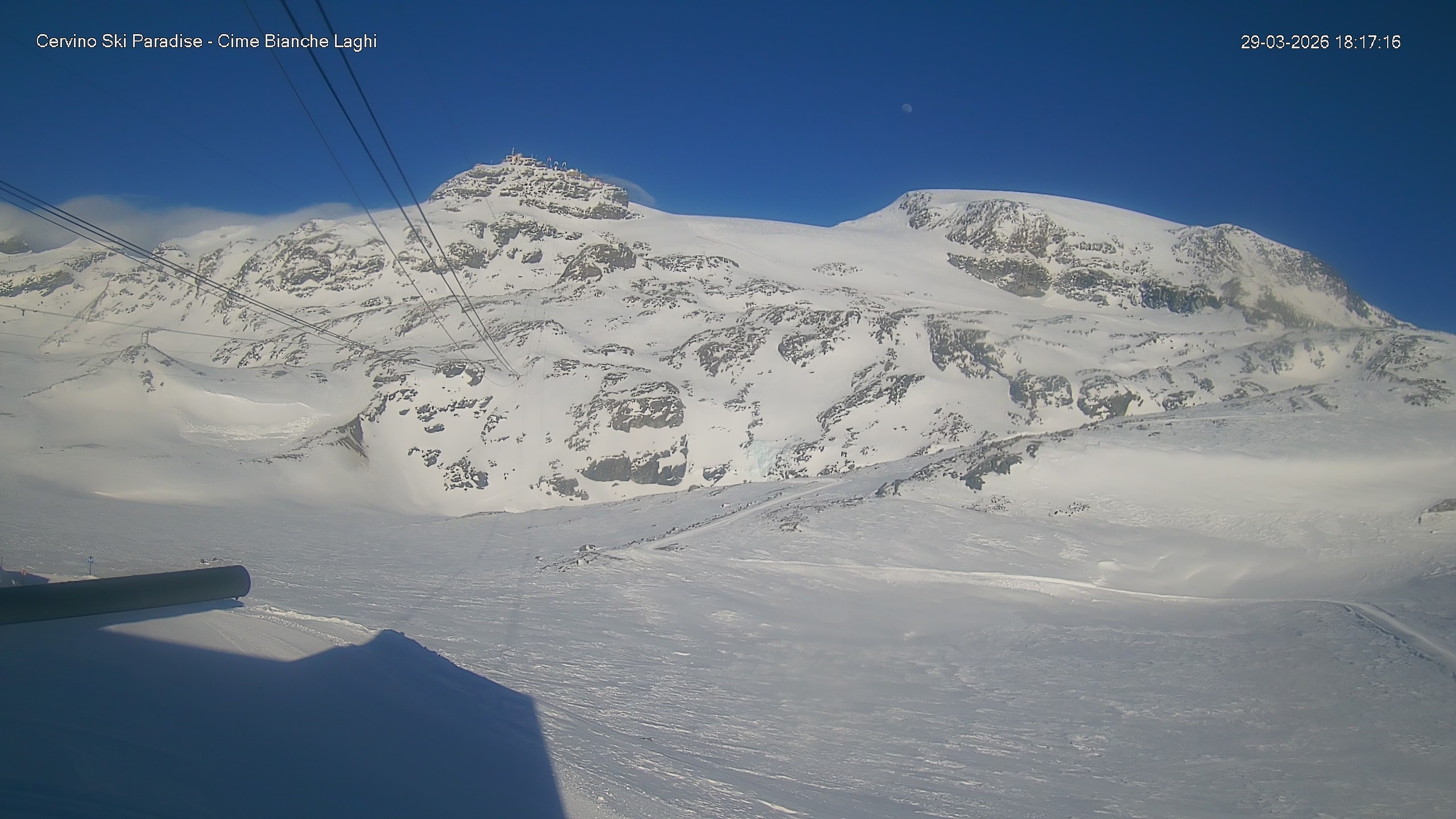 Archiv Foto Webcam Cervinia - Cime Bianche Laghi