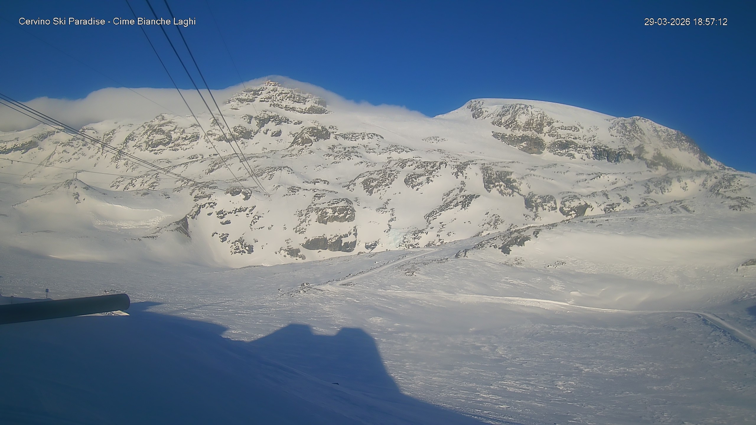 Archiv Foto Webcam Cervinia - Cime Bianche Laghi