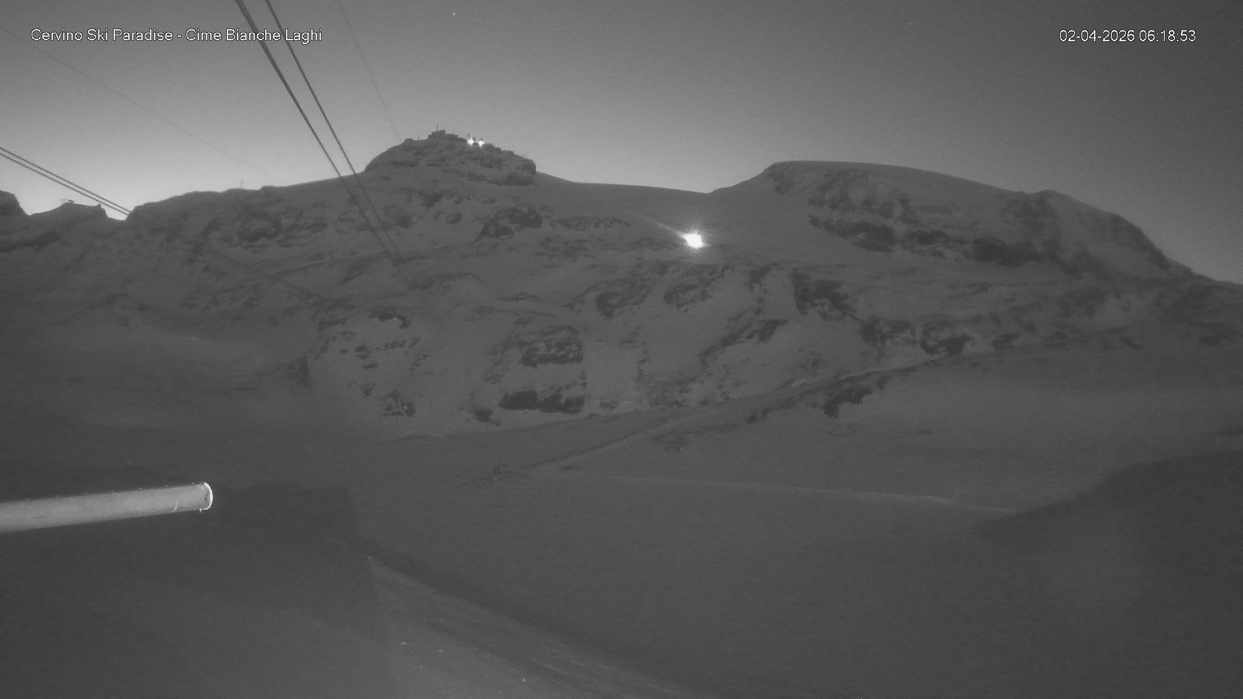 Archiv Foto Webcam Cervinia - Cime Bianche Laghi