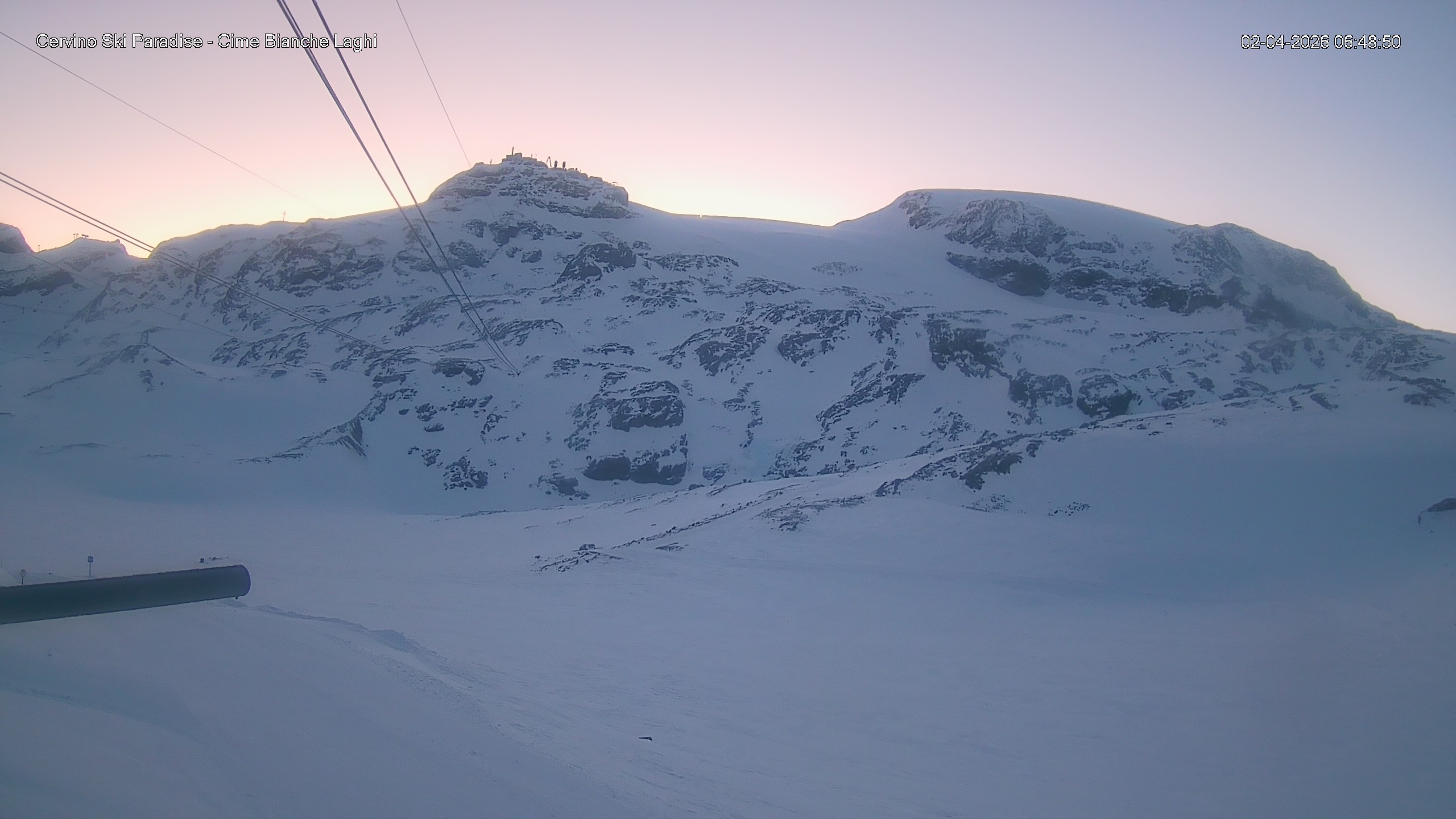 Archiv Foto Webcam Cervinia - Cime Bianche Laghi
