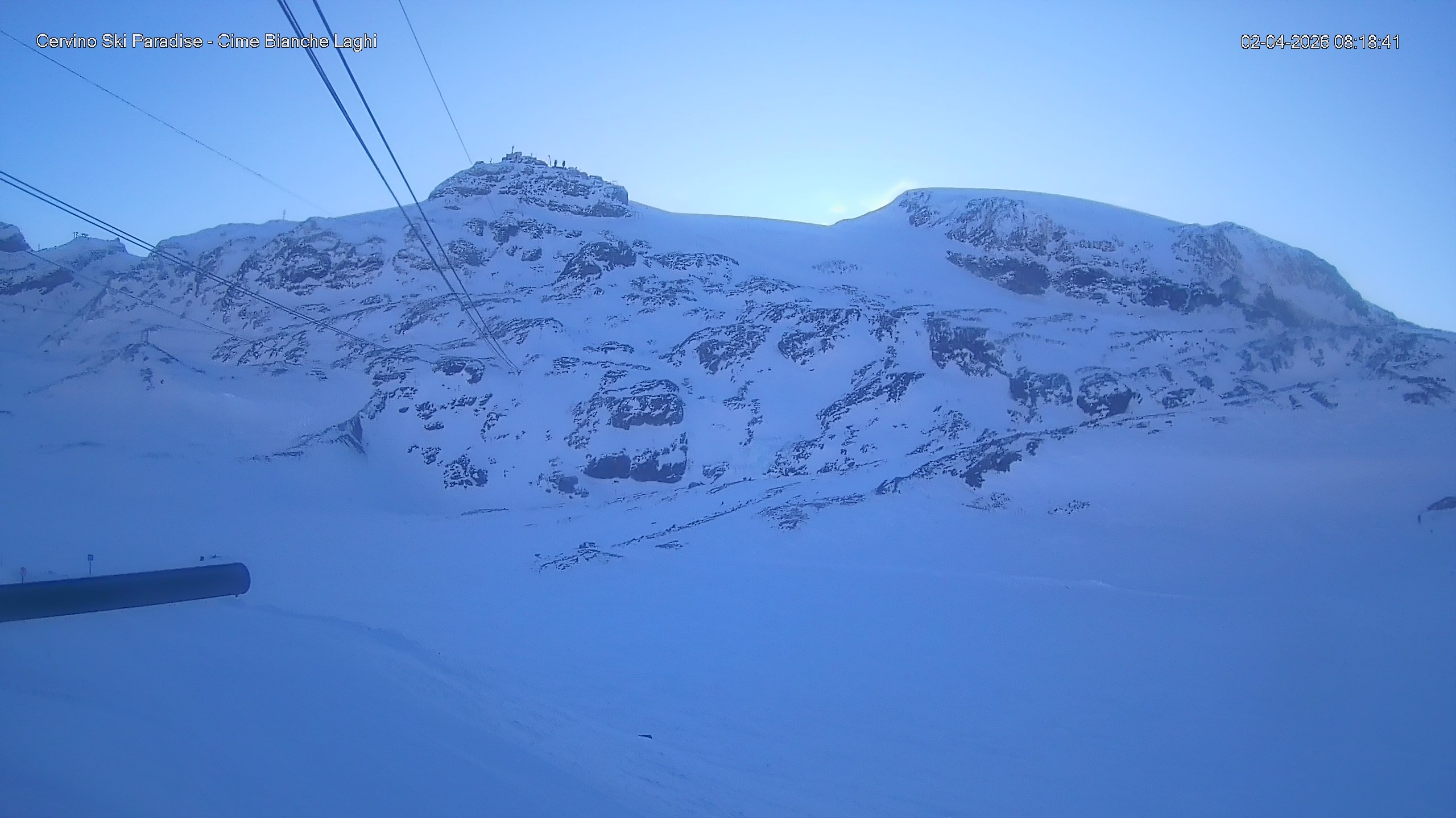 Archiv Foto Webcam Cervinia - Cime Bianche Laghi