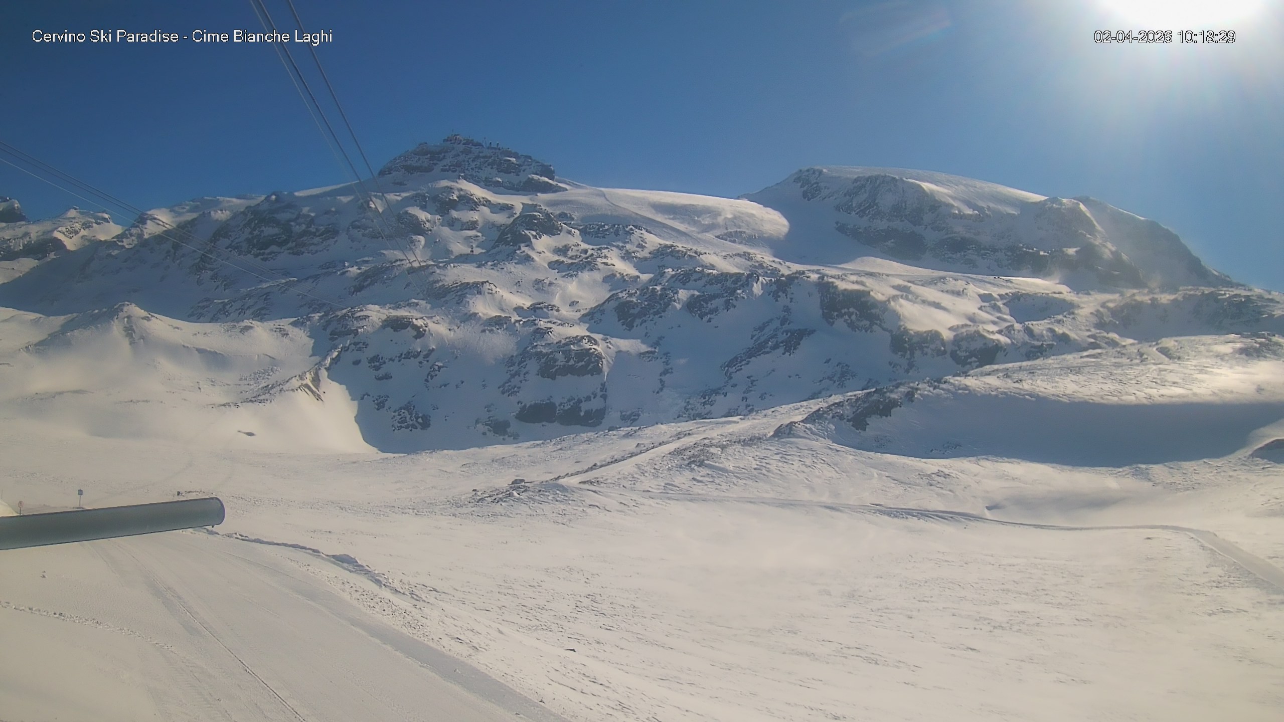 Archiv Foto Webcam Cervinia - Cime Bianche Laghi