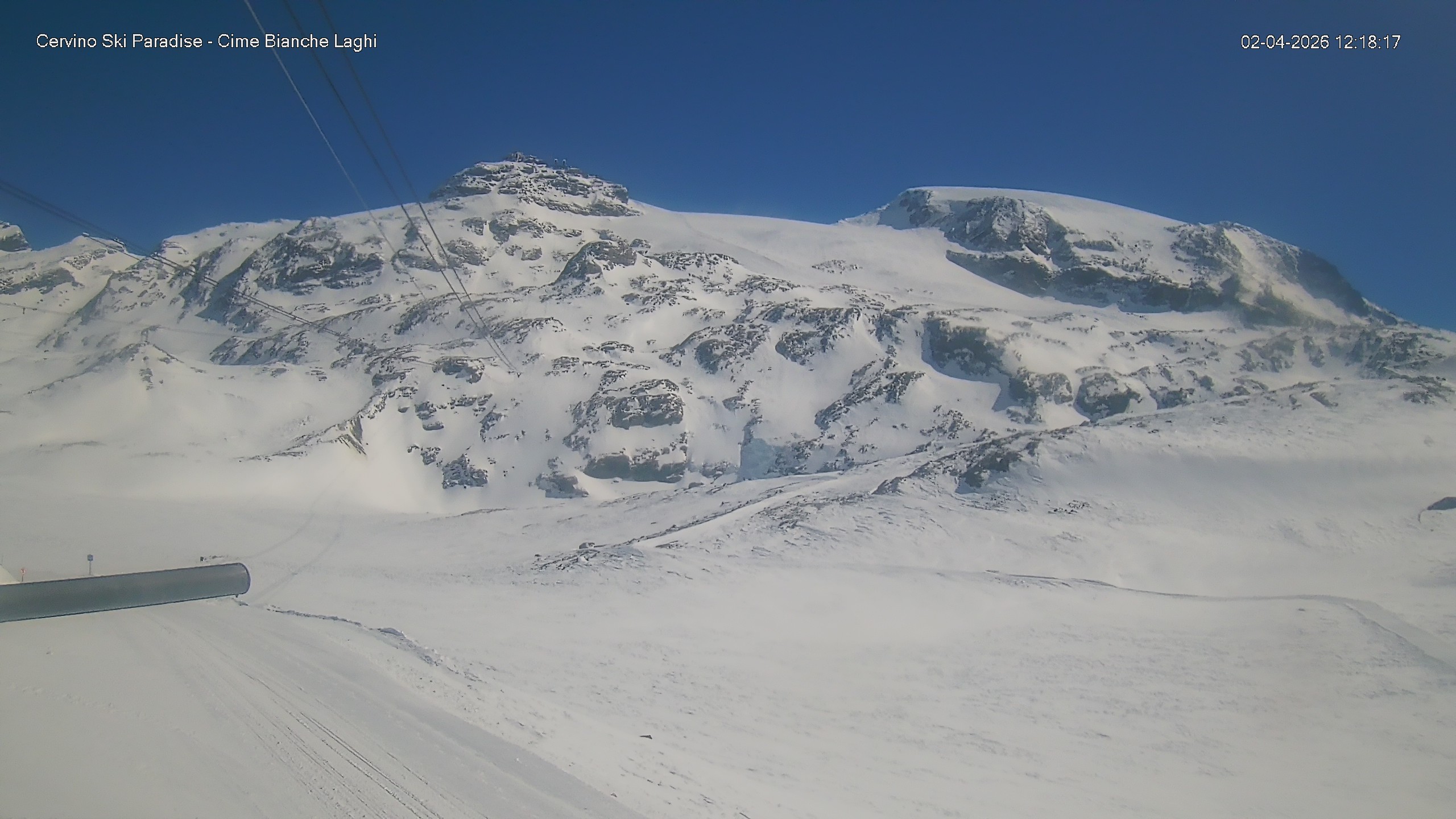 Archiv Foto Webcam Cervinia - Cime Bianche Laghi