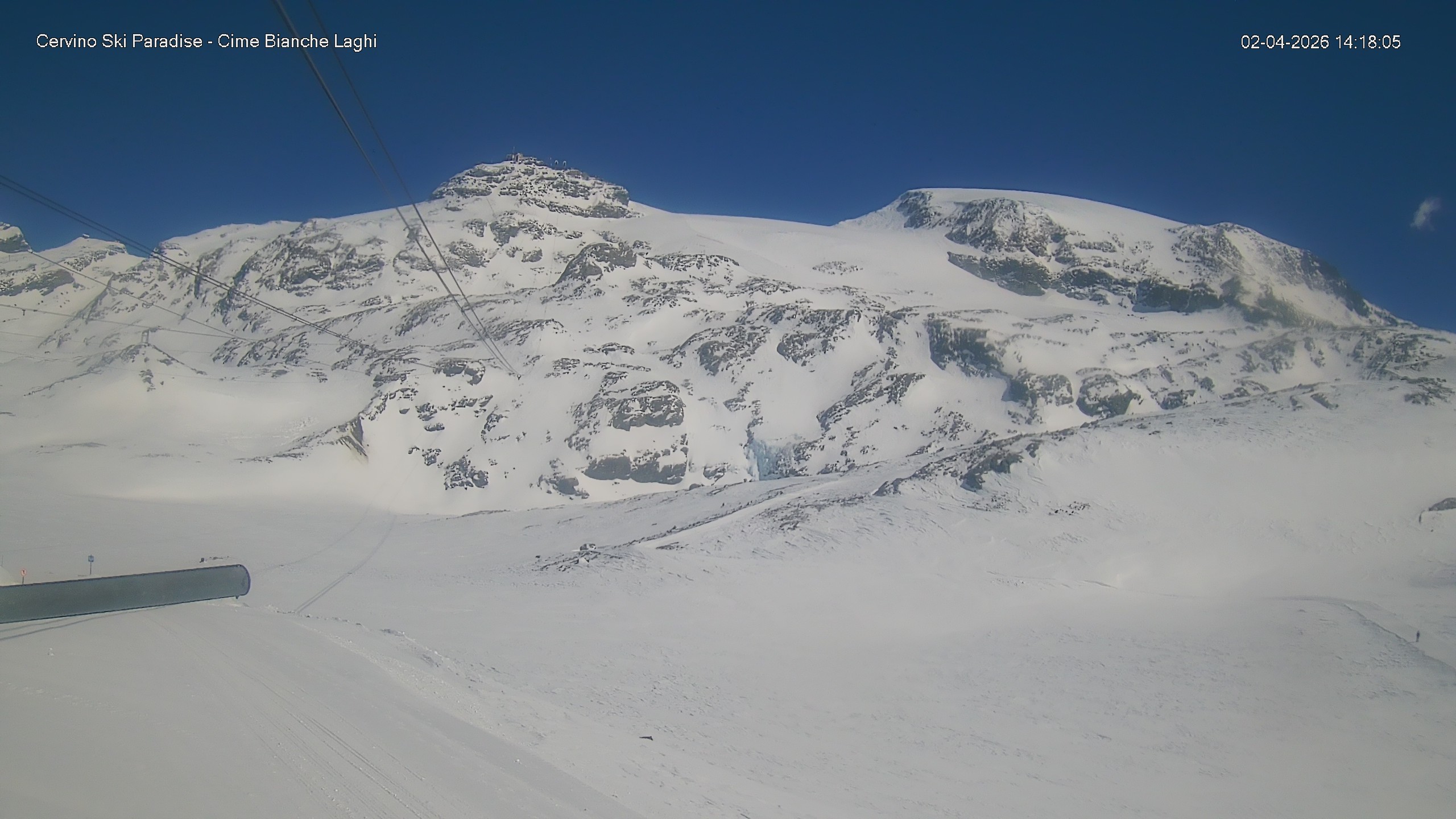 Archiv Foto Webcam Cervinia - Cime Bianche Laghi
