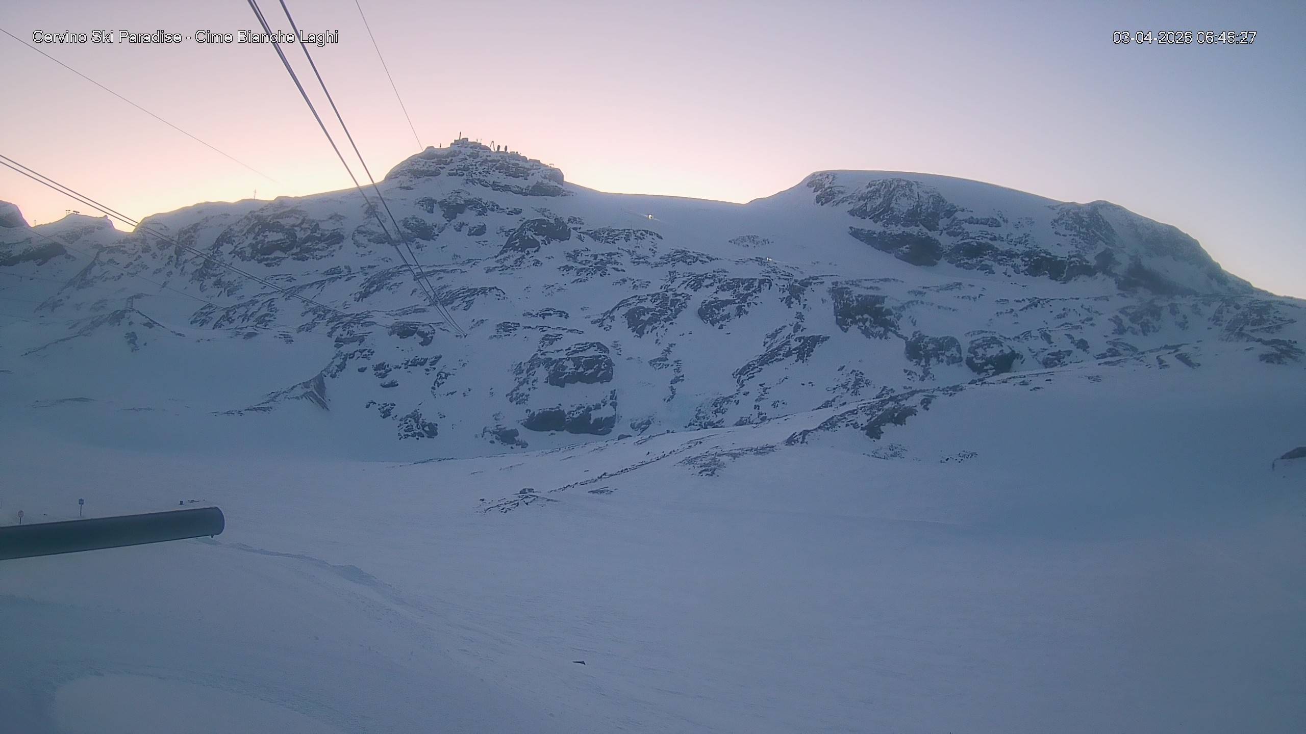 Archiv Foto Webcam Cervinia - Cime Bianche Laghi
