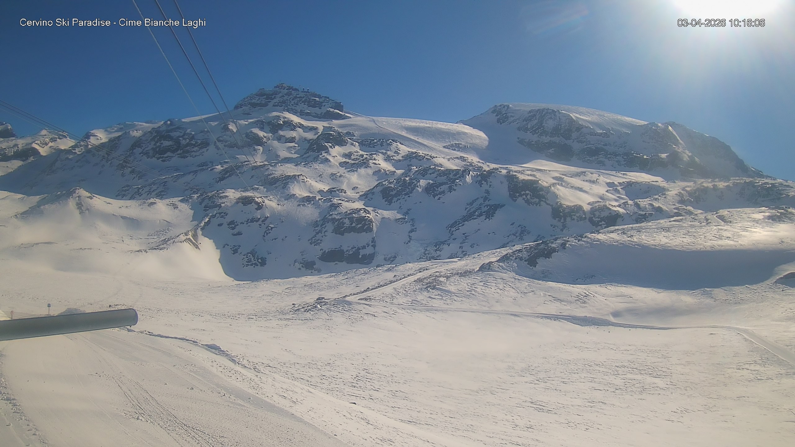 Archiv Foto Webcam Cervinia - Cime Bianche Laghi