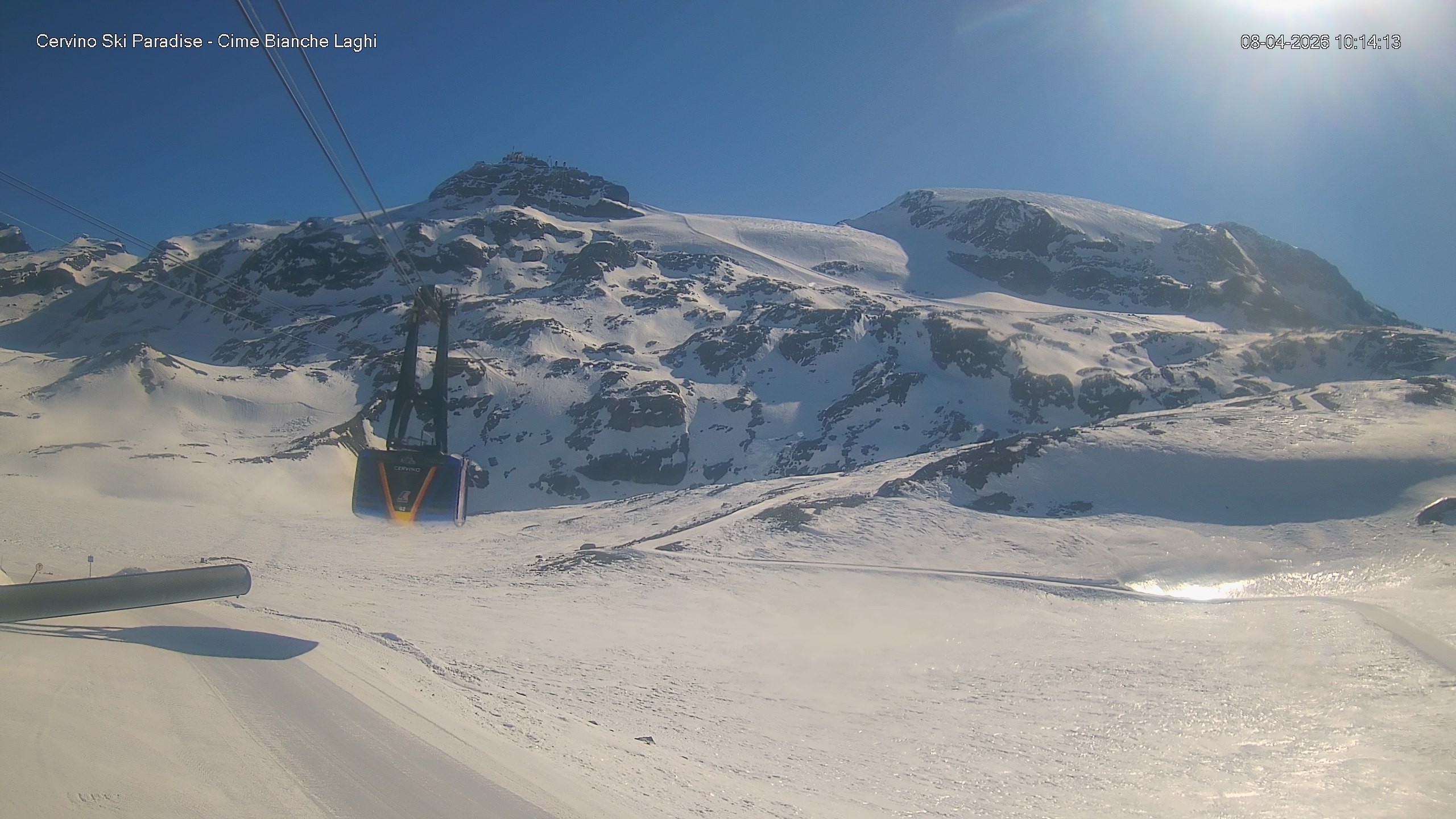 Archiv Foto Webcam Cervinia - Cime Bianche Laghi