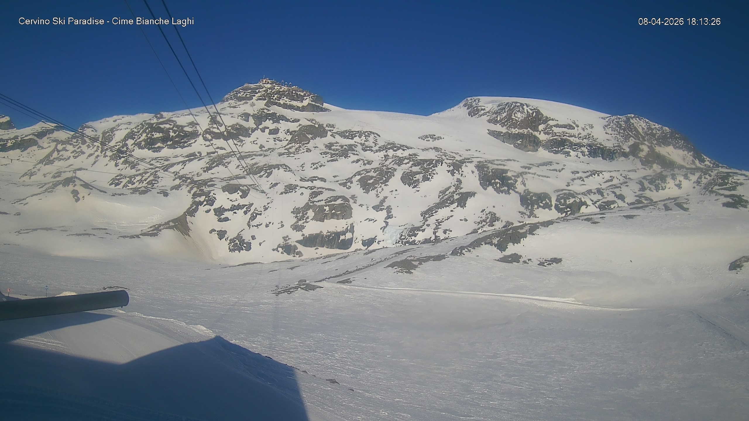 Archiv Foto Webcam Cervinia - Cime Bianche Laghi