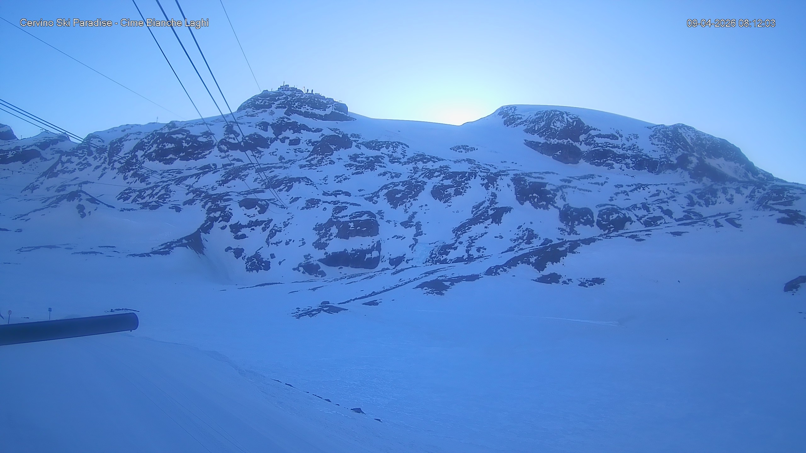 Archiv Foto Webcam Cervinia - Cime Bianche Laghi