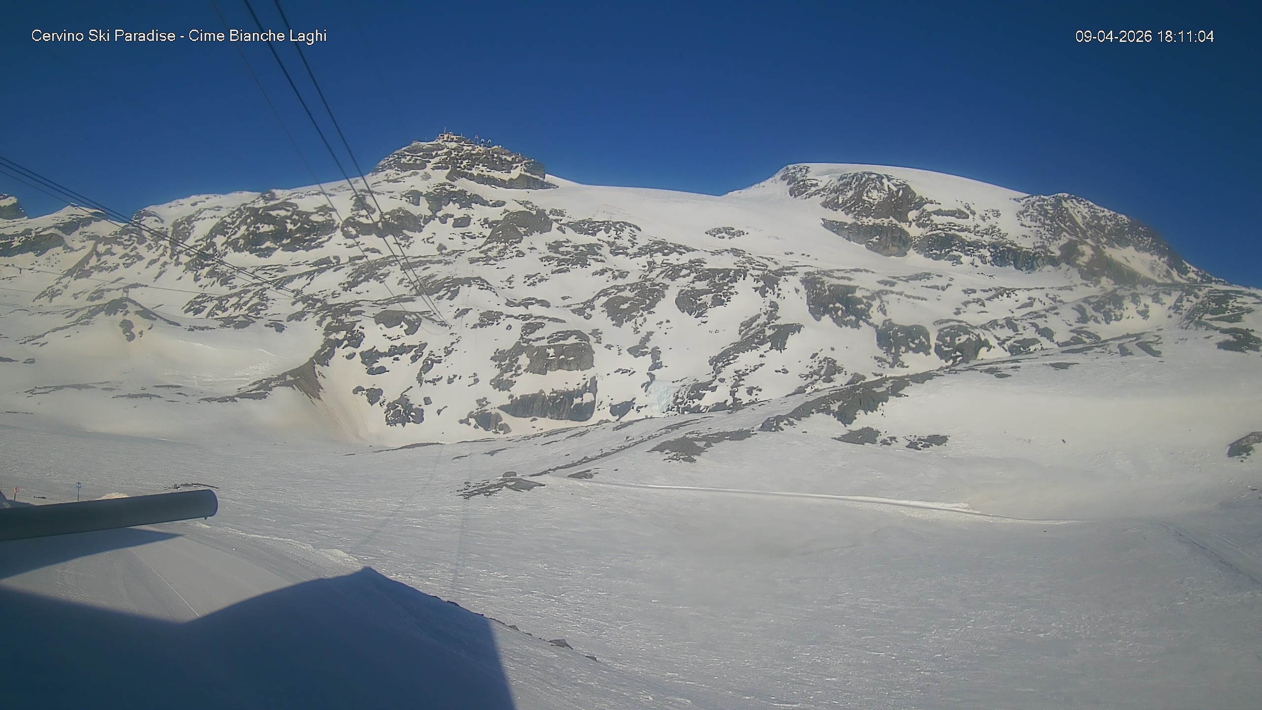 Archiv Foto Webcam Cervinia - Cime Bianche Laghi