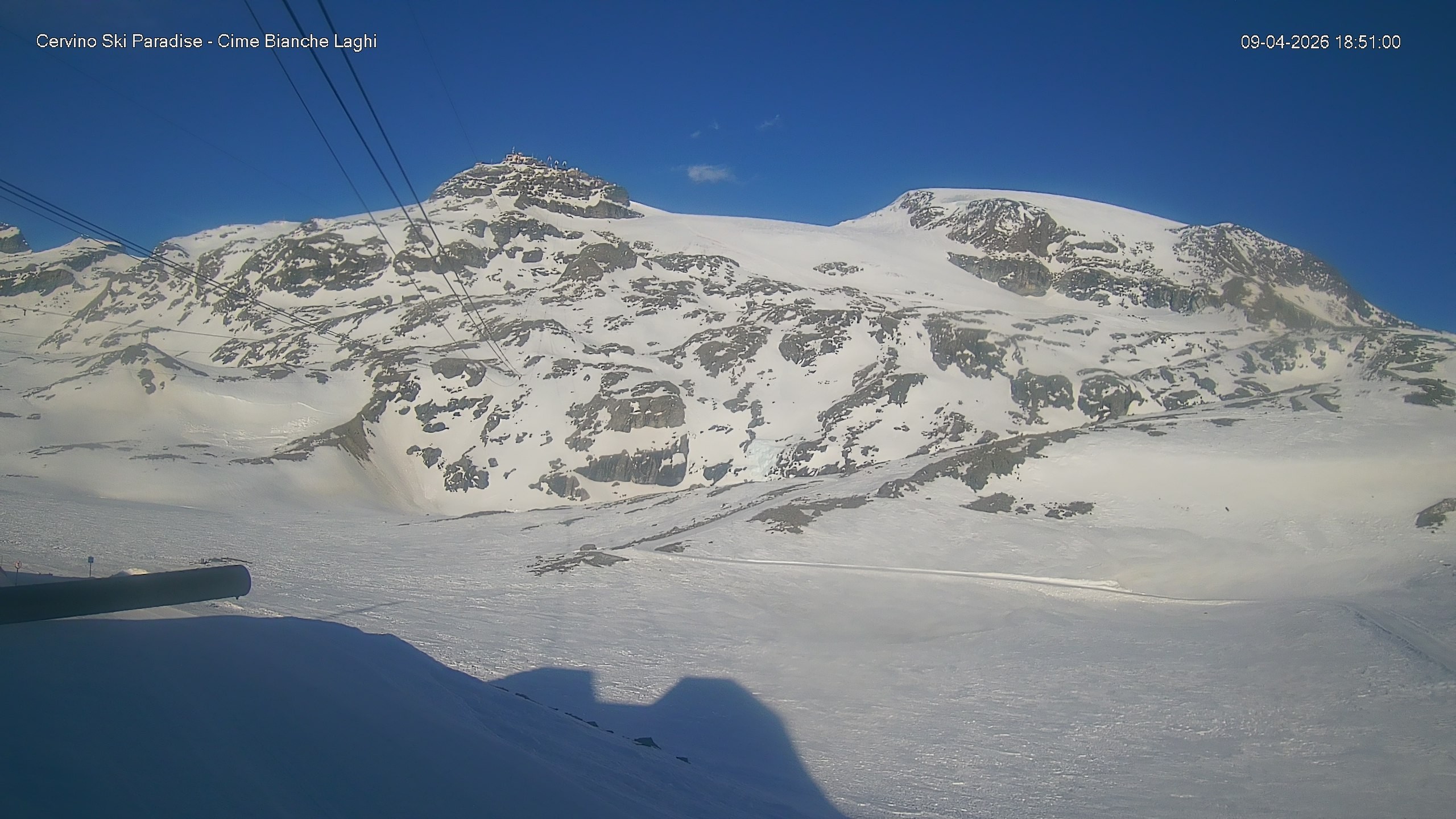 Archiv Foto Webcam Cervinia - Cime Bianche Laghi