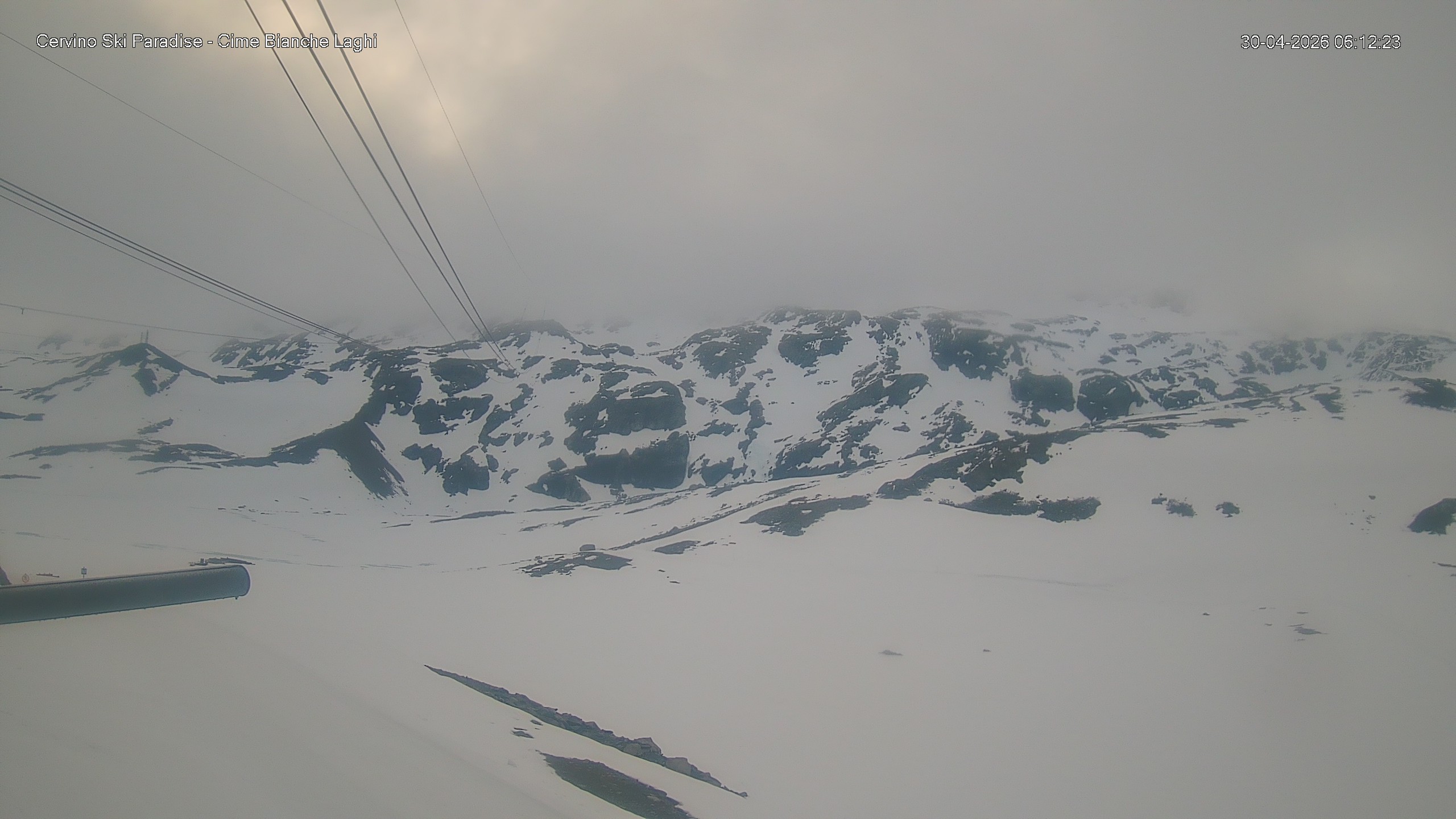 Archiv Foto Webcam Cervinia - Cime Bianche Laghi