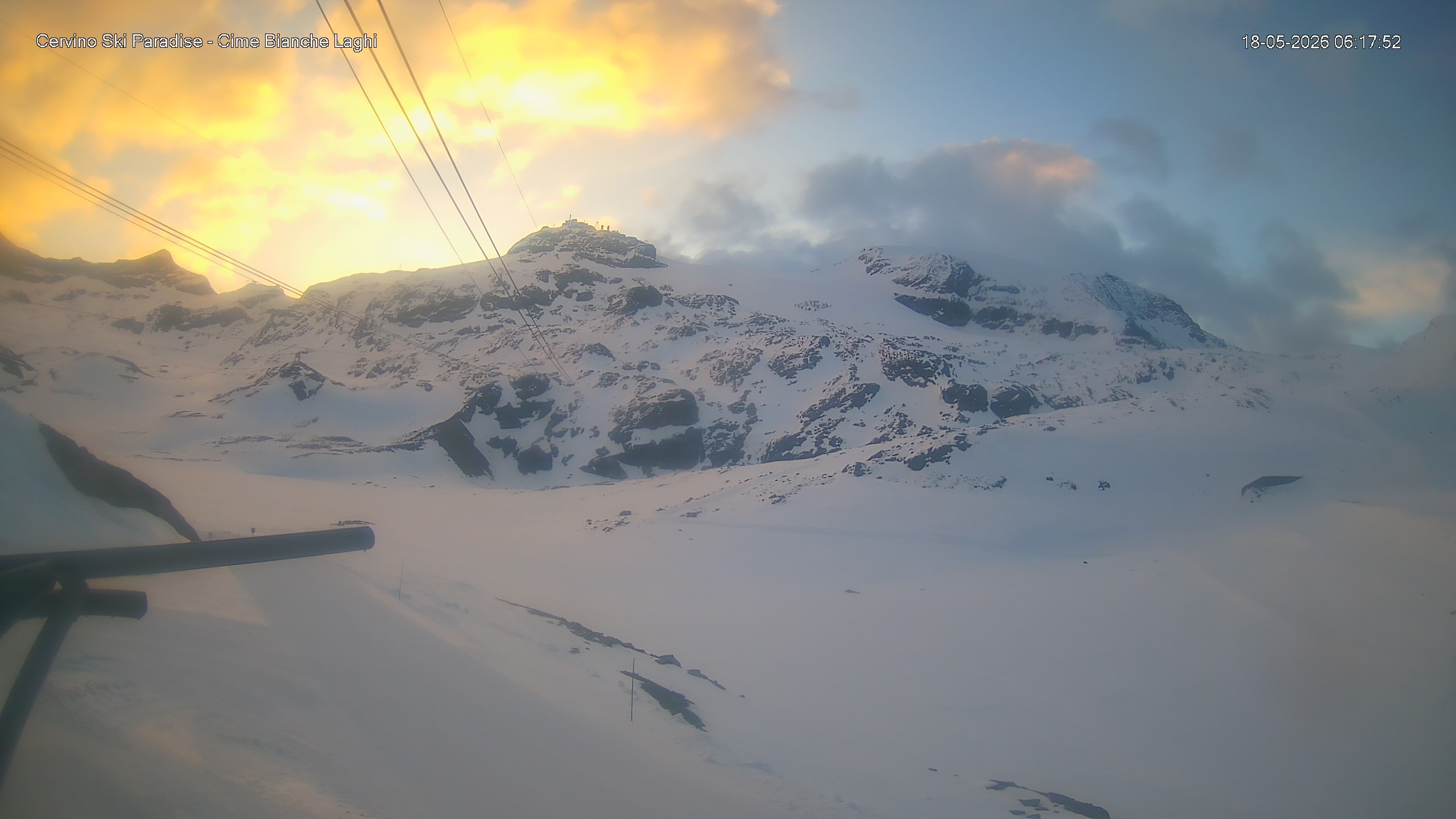 Archiv Foto Webcam Cervinia - Cime Bianche Laghi