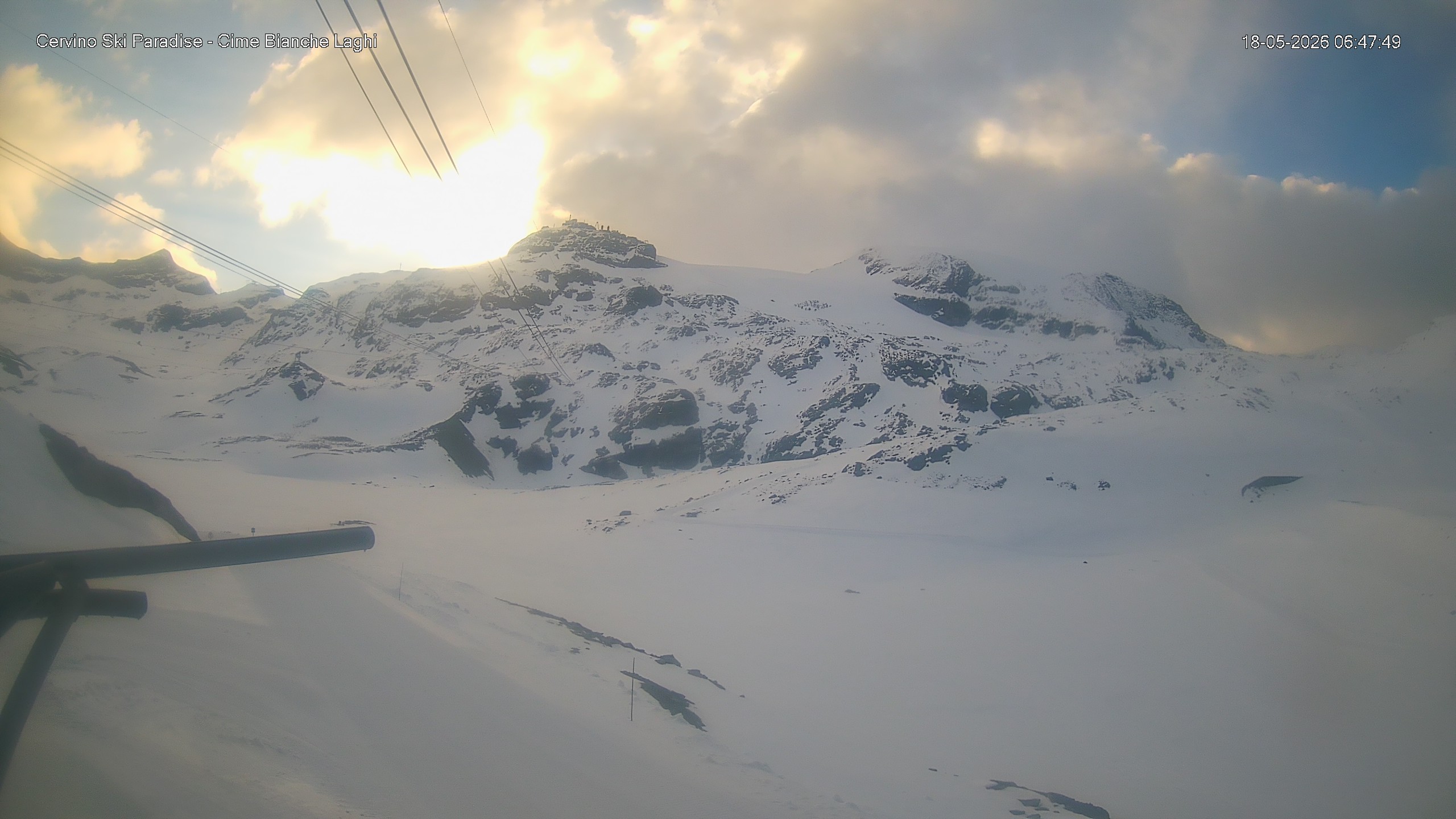 Archiv Foto Webcam Cervinia - Cime Bianche Laghi