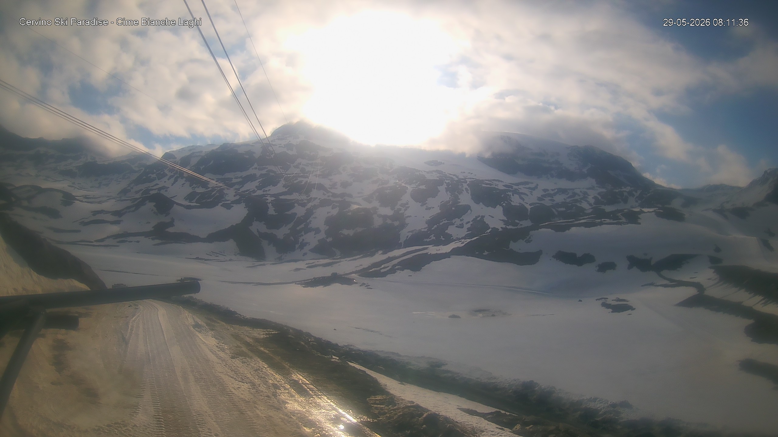 Archiv Foto Webcam Cervinia - Cime Bianche Laghi