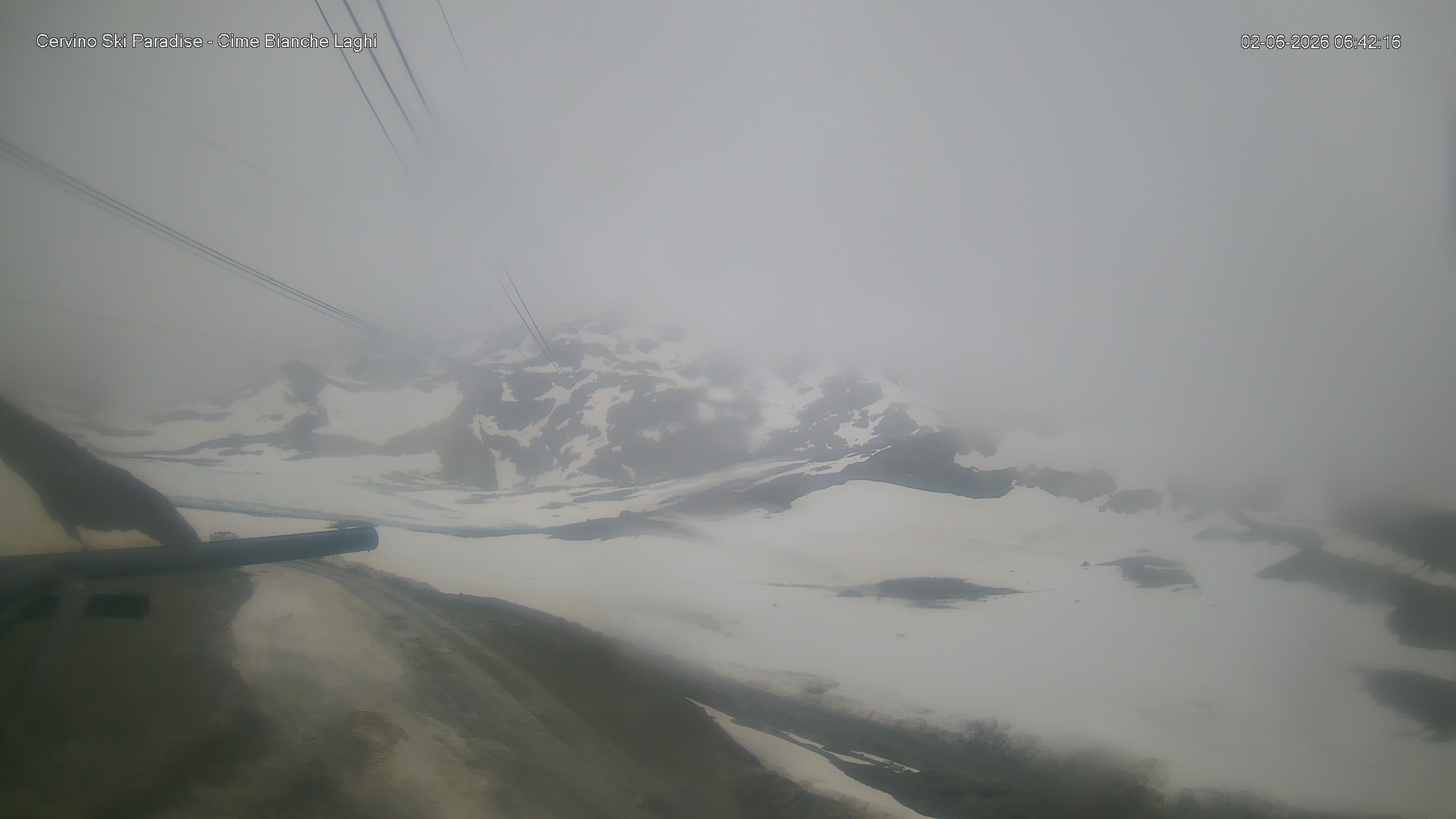 Archiv Foto Webcam Cervinia - Cime Bianche Laghi