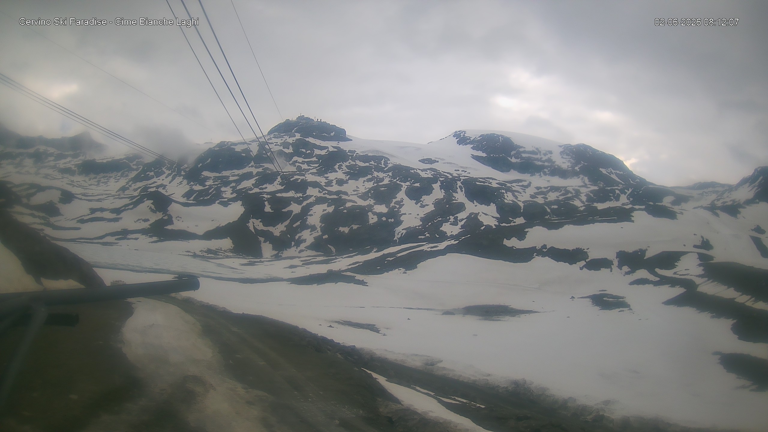 Archiv Foto Webcam Cervinia - Cime Bianche Laghi