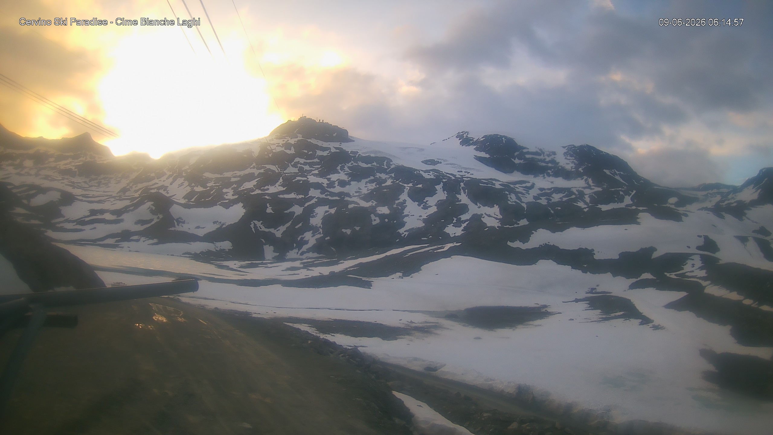 Archiv Foto Webcam Cervinia - Cime Bianche Laghi
