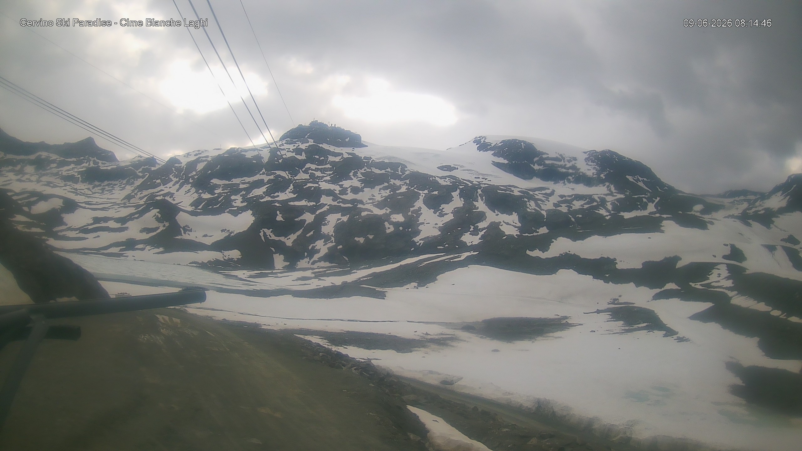 Archiv Foto Webcam Cervinia - Cime Bianche Laghi