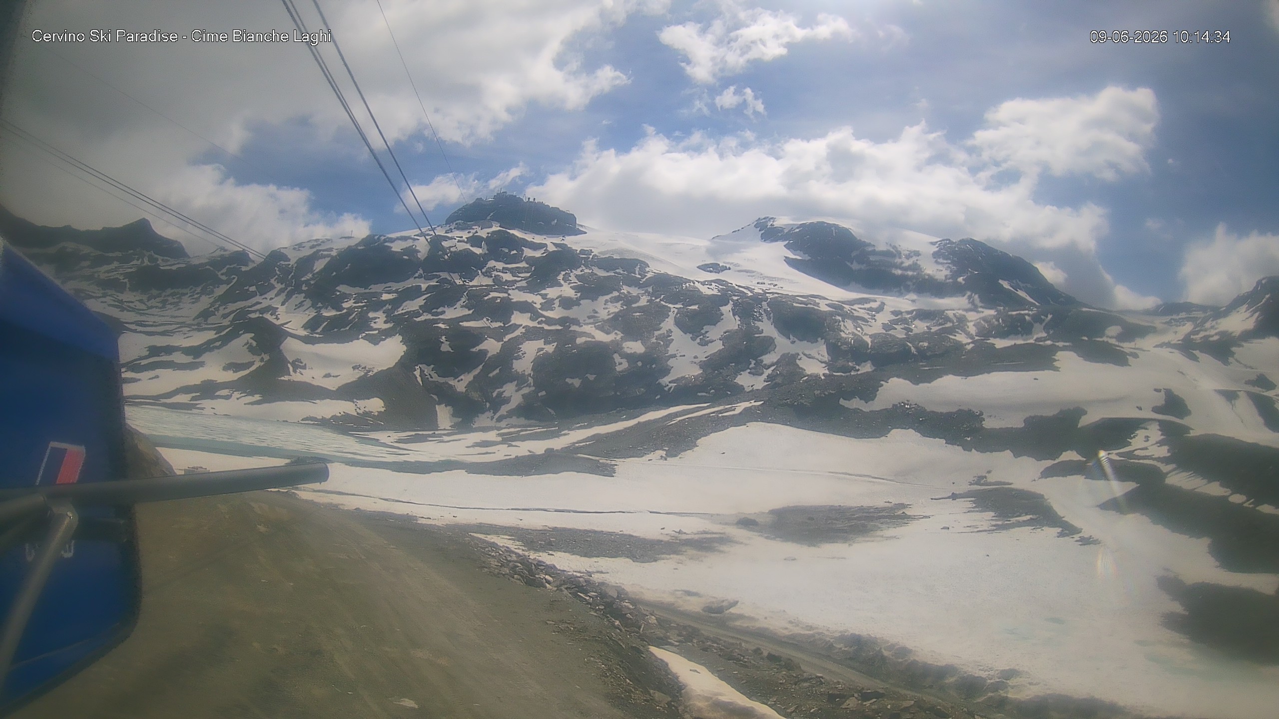 Archiv Foto Webcam Cervinia - Cime Bianche Laghi