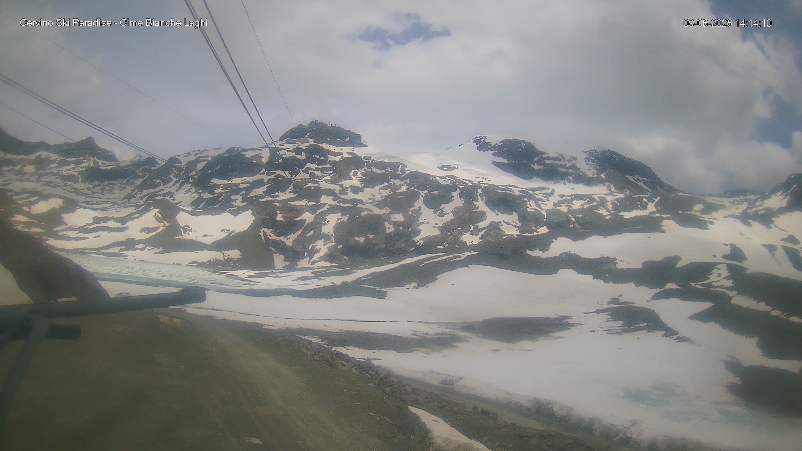 Archiv Foto Webcam Cervinia - Cime Bianche Laghi