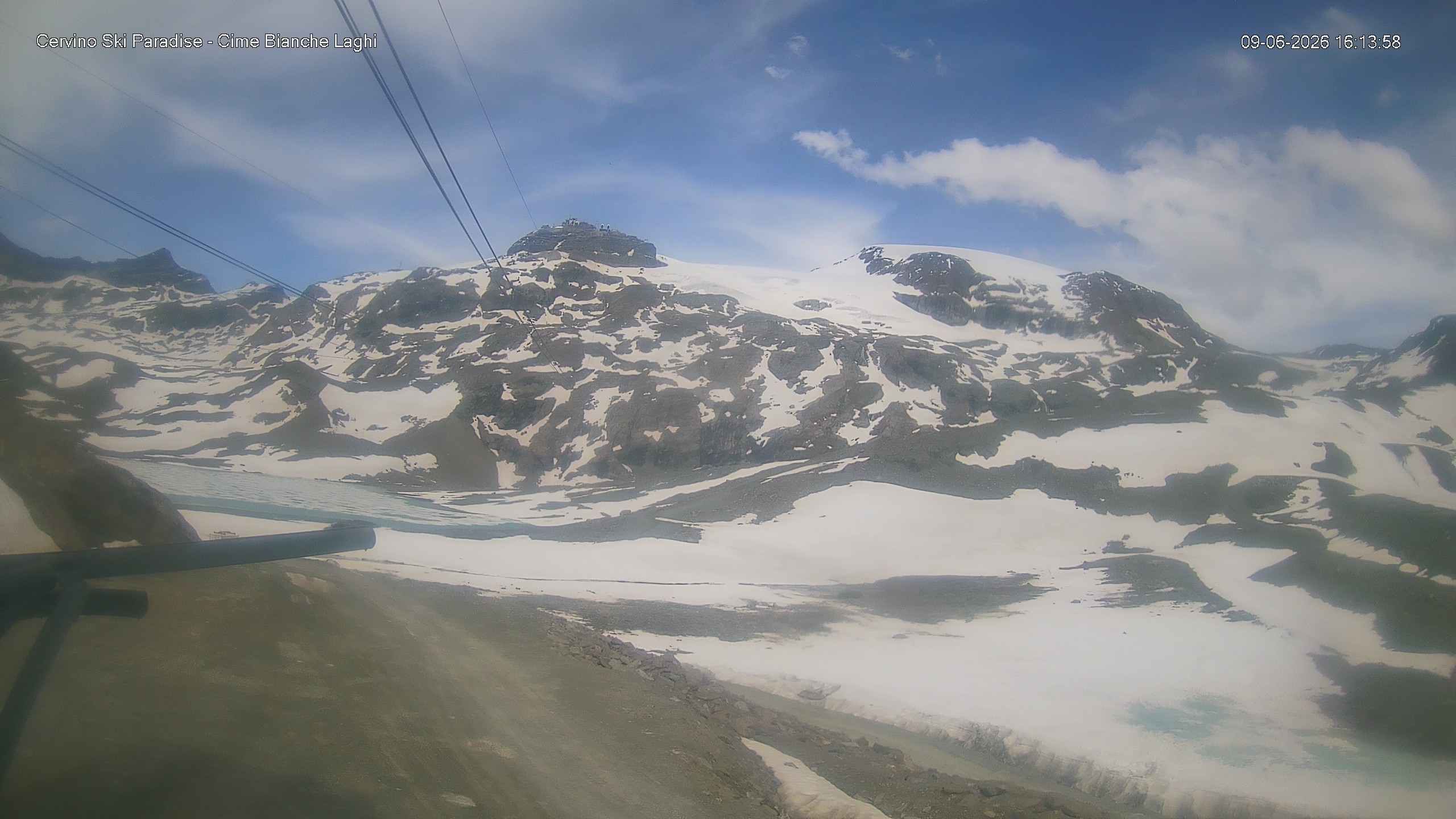 Archiv Foto Webcam Cervinia - Cime Bianche Laghi