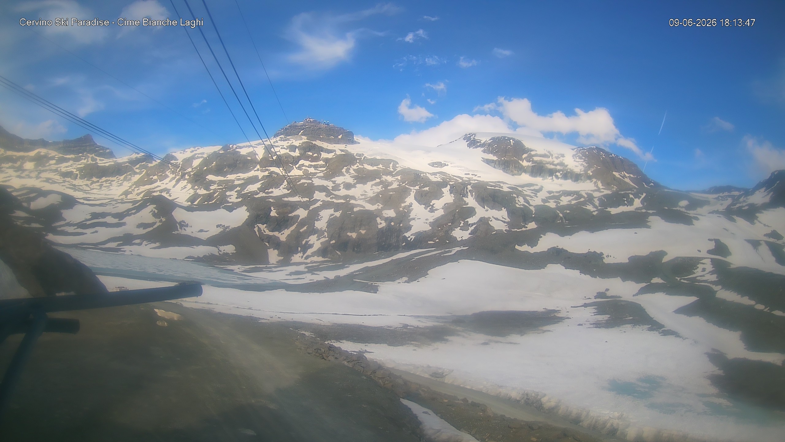 Archiv Foto Webcam Cervinia - Cime Bianche Laghi