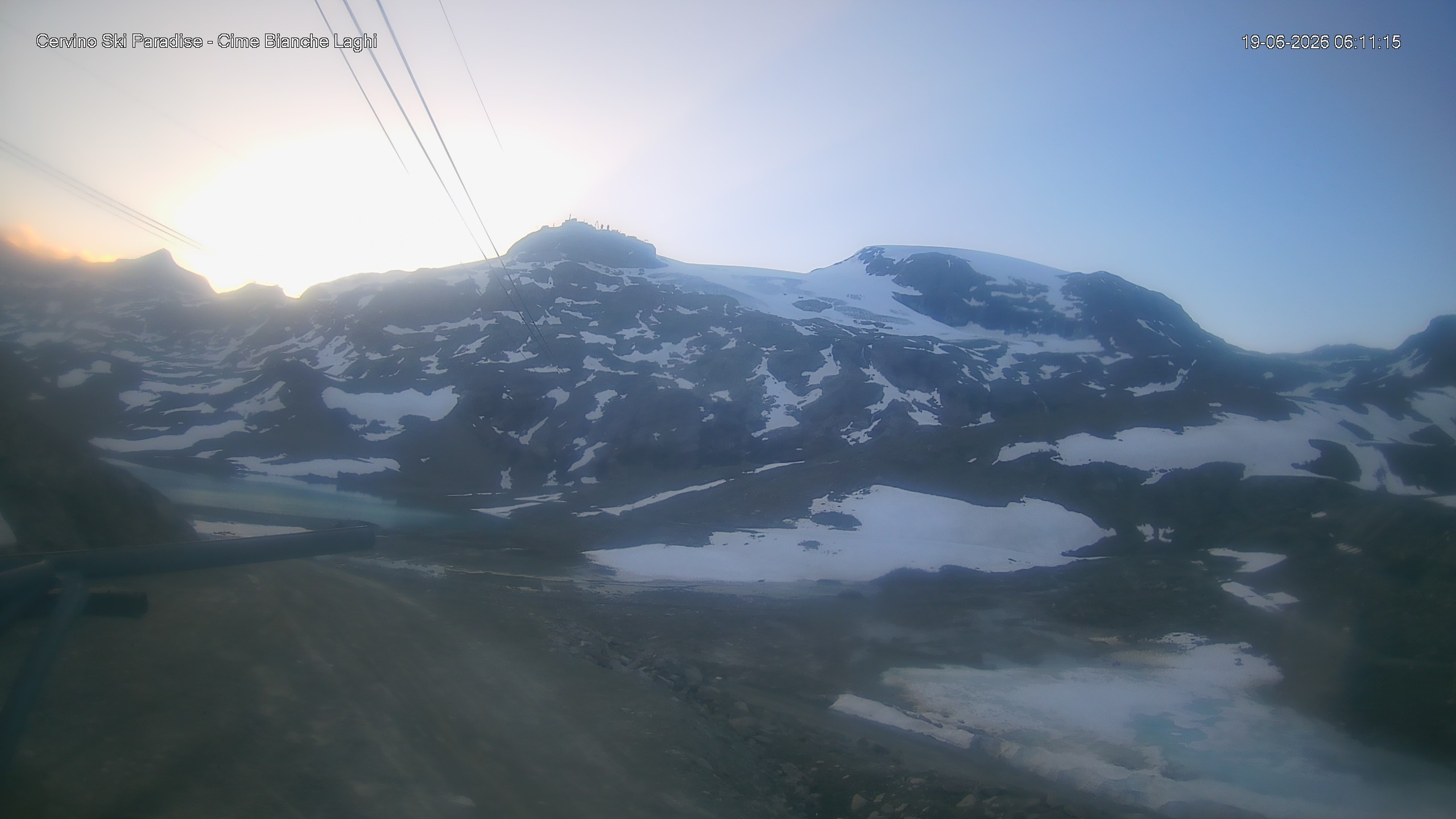 Archiv Foto Webcam Cervinia - Cime Bianche Laghi