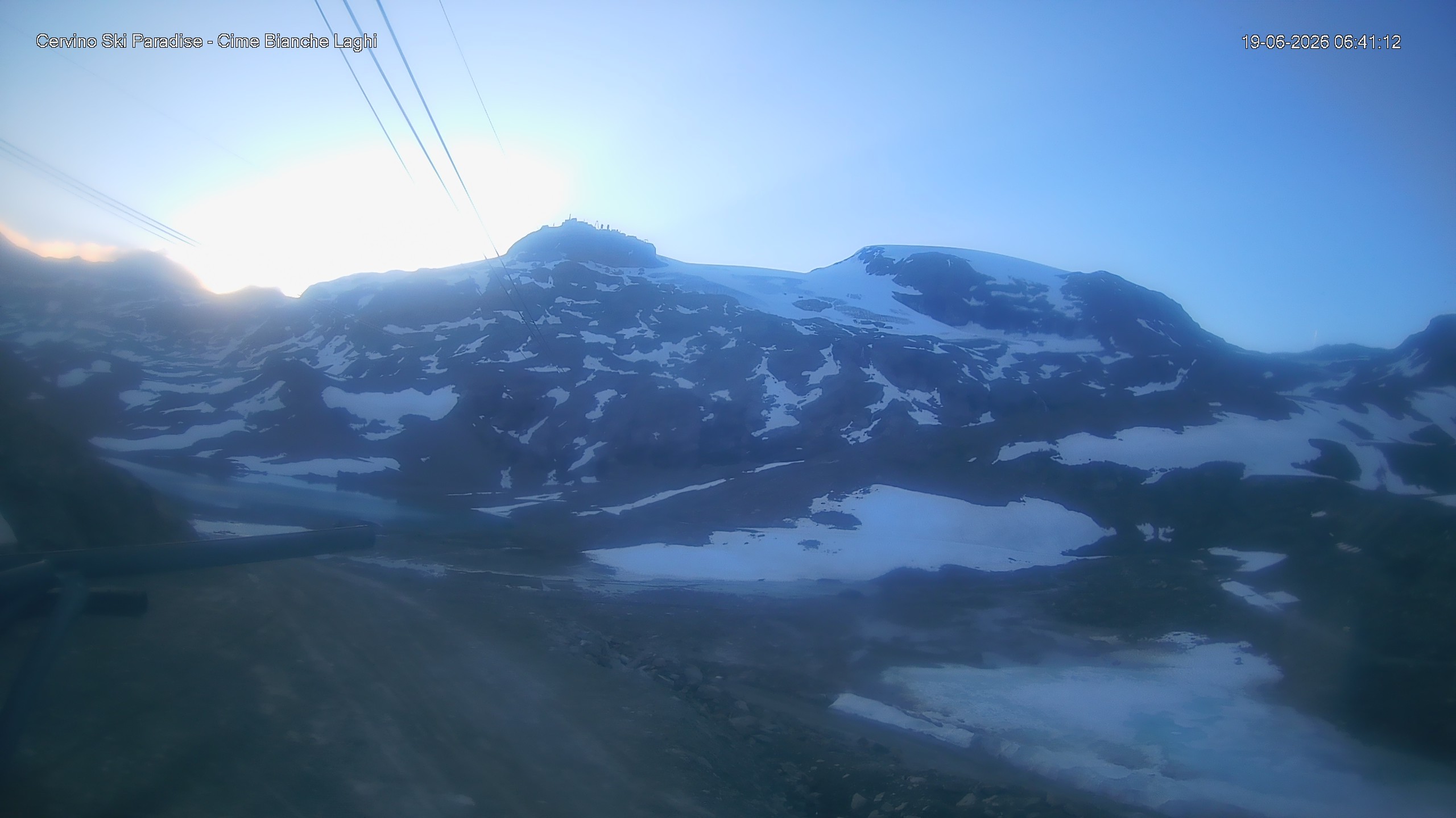 Archiv Foto Webcam Cervinia - Cime Bianche Laghi