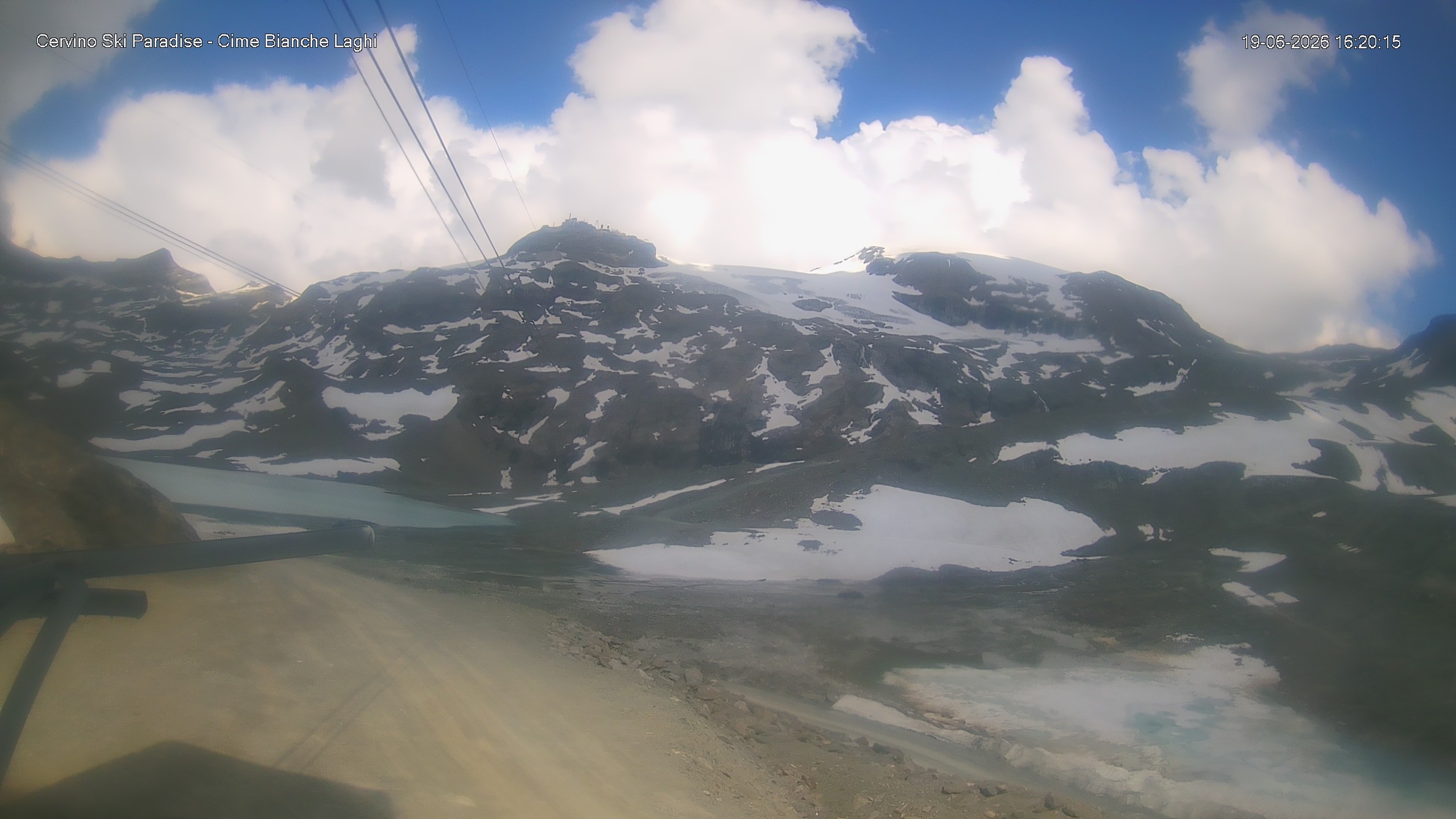 Archiv Foto Webcam Cervinia - Cime Bianche Laghi