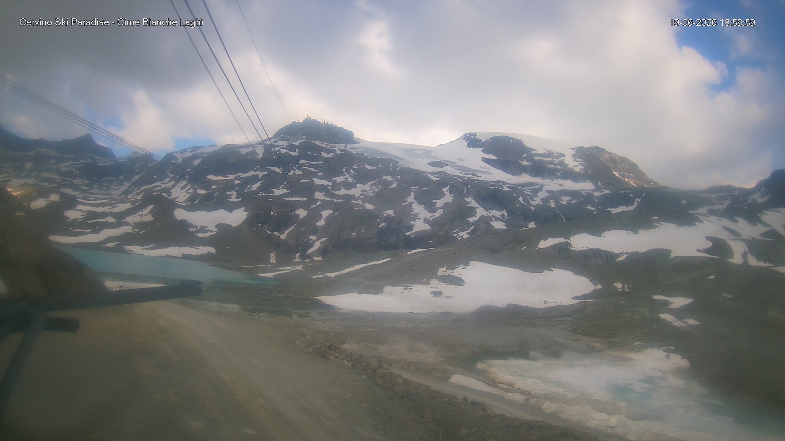 Archiv Foto Webcam Cervinia - Cime Bianche Laghi